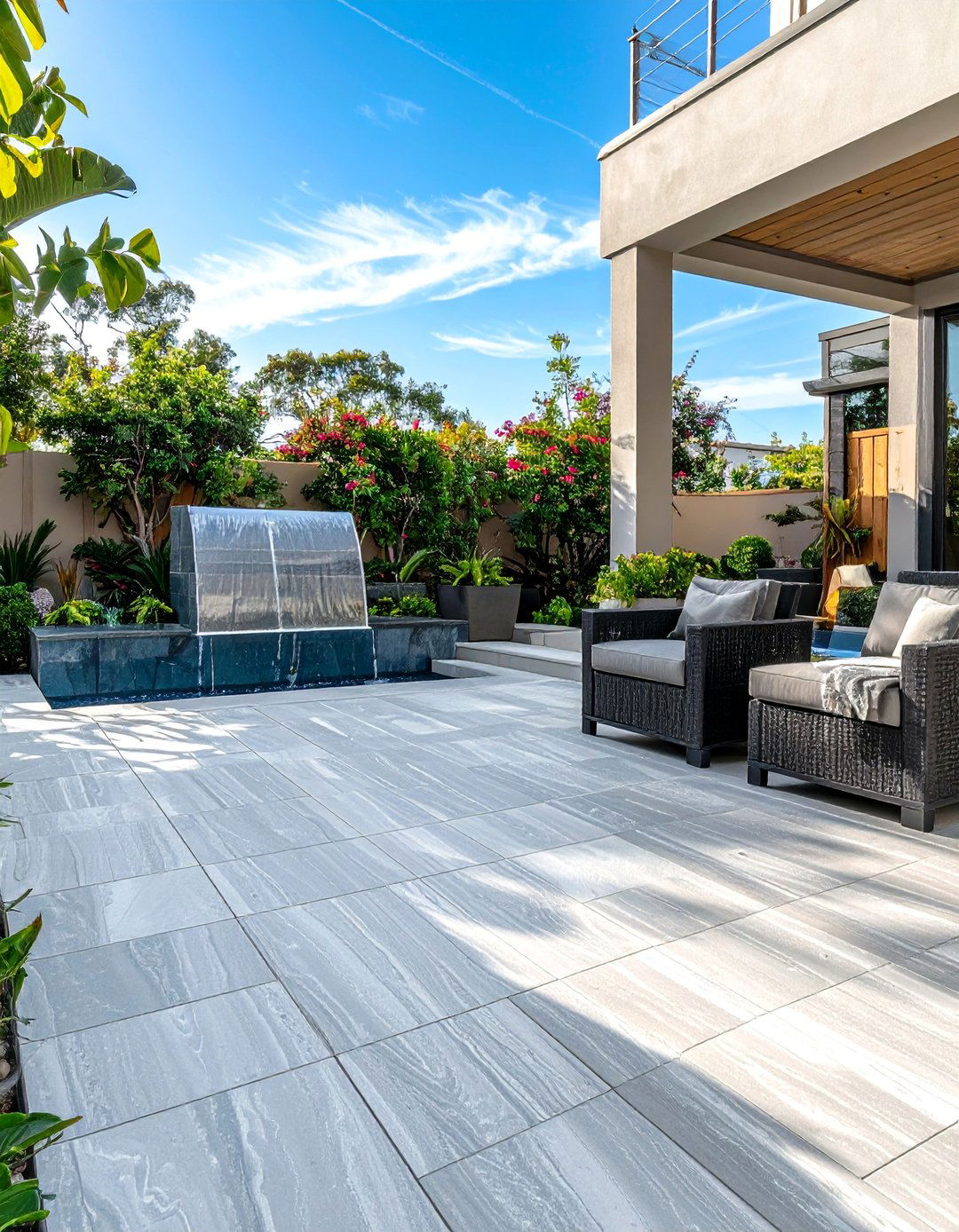 Quartzite Patio Tiles for Durability and Sparkle - 30 Patio Tile Ideas for a Stylish Outdoor Space