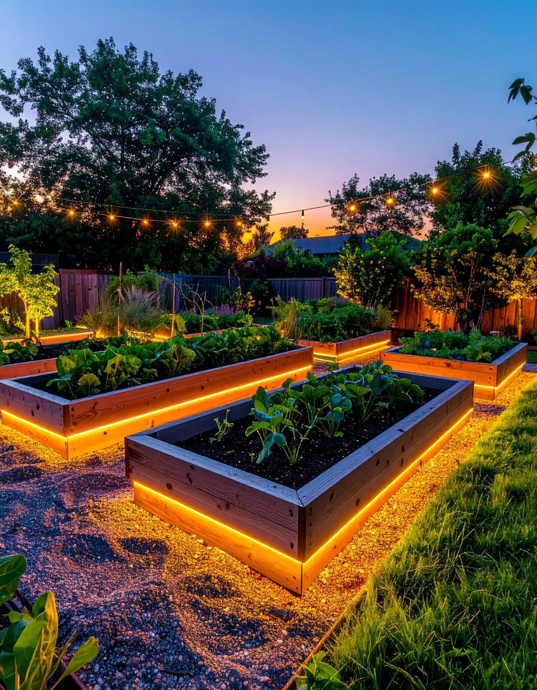 Raised Bed Edge Definition - 40 Garden Lighting Ideas to Illuminate Your Outdoor Space