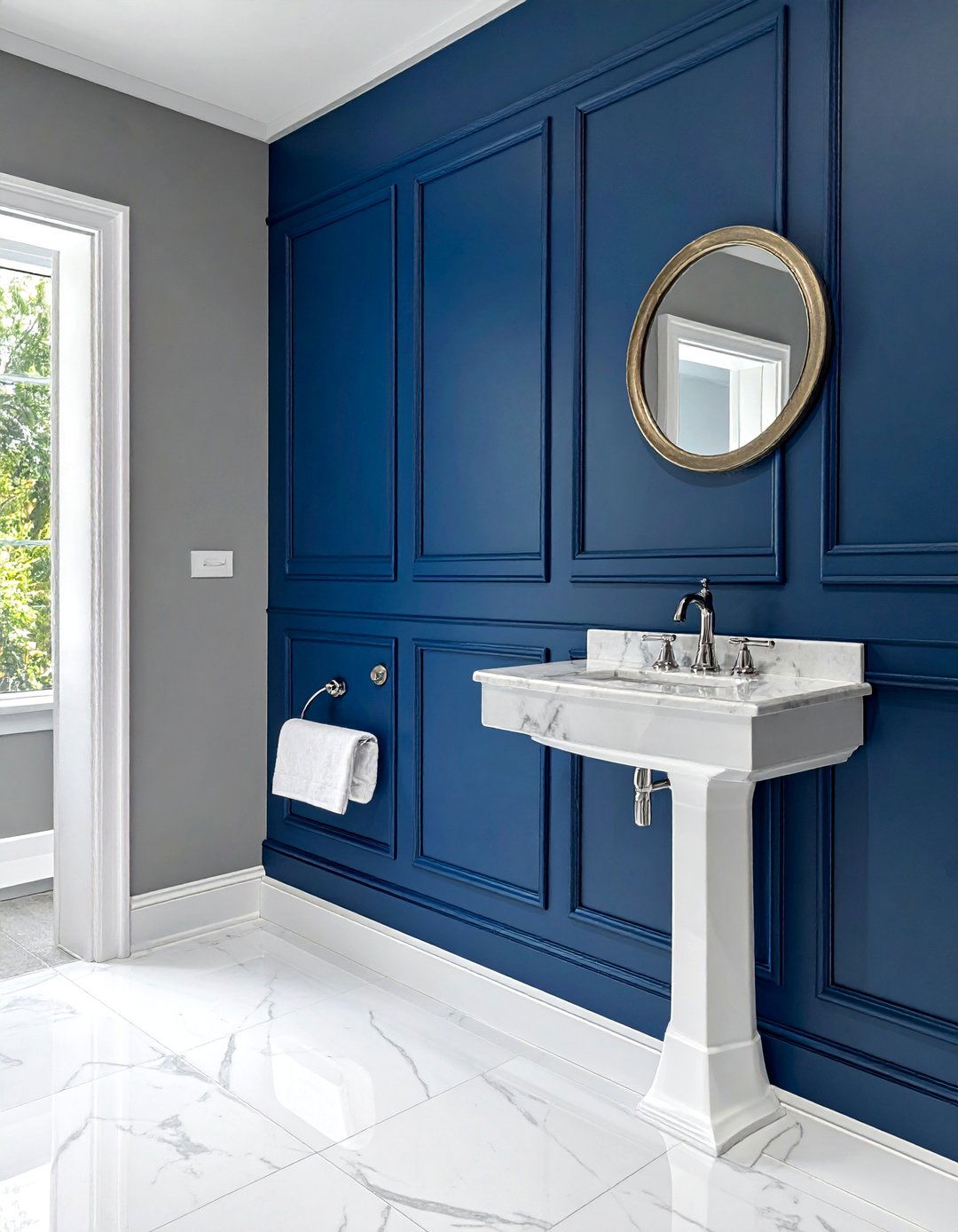 Raised Panel Powder Room Wainscoting - 25 Powder Room Wainscoting Ideas for a Stylish Bathroom