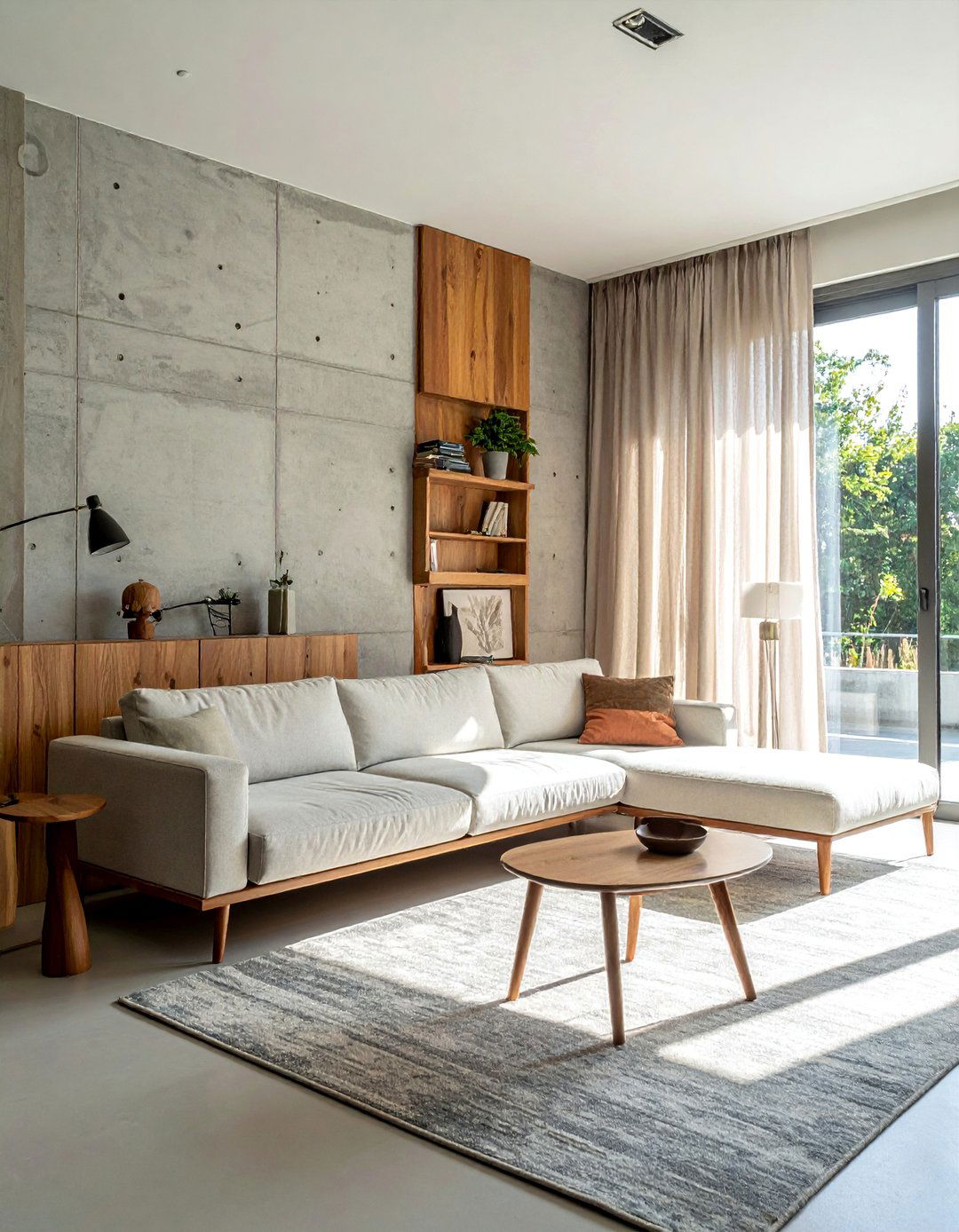 Raw Concrete Feature Walls - 20 Brutalism Interior Design Ideas for Bold Spaces