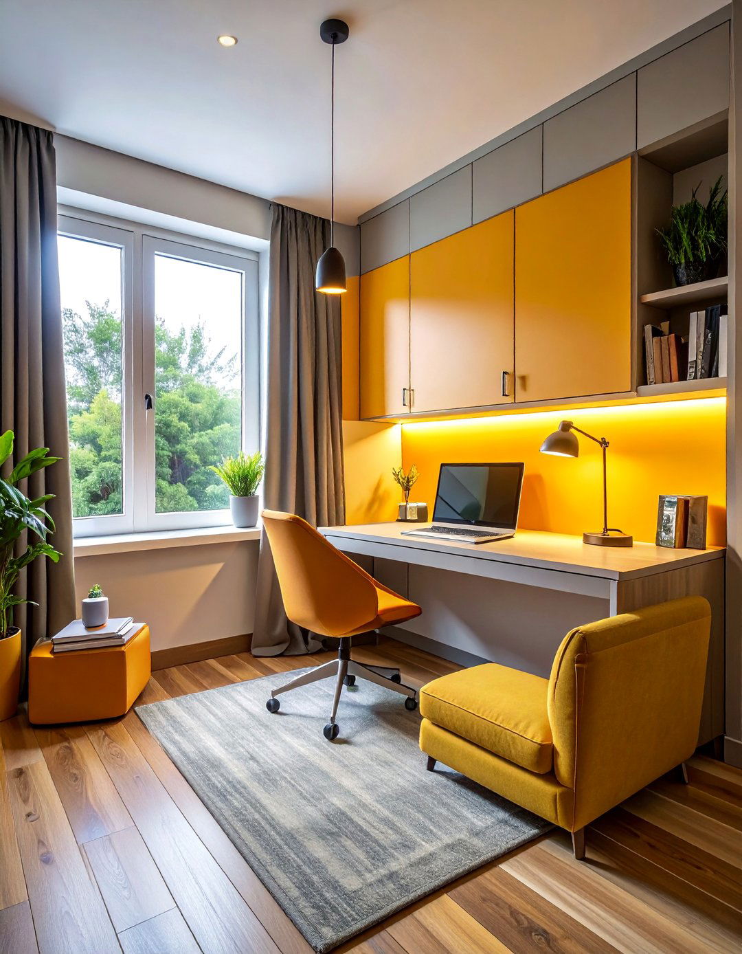 Reading Nook Office Combination - 40 Bedroom Office Ideas for a Productive Space