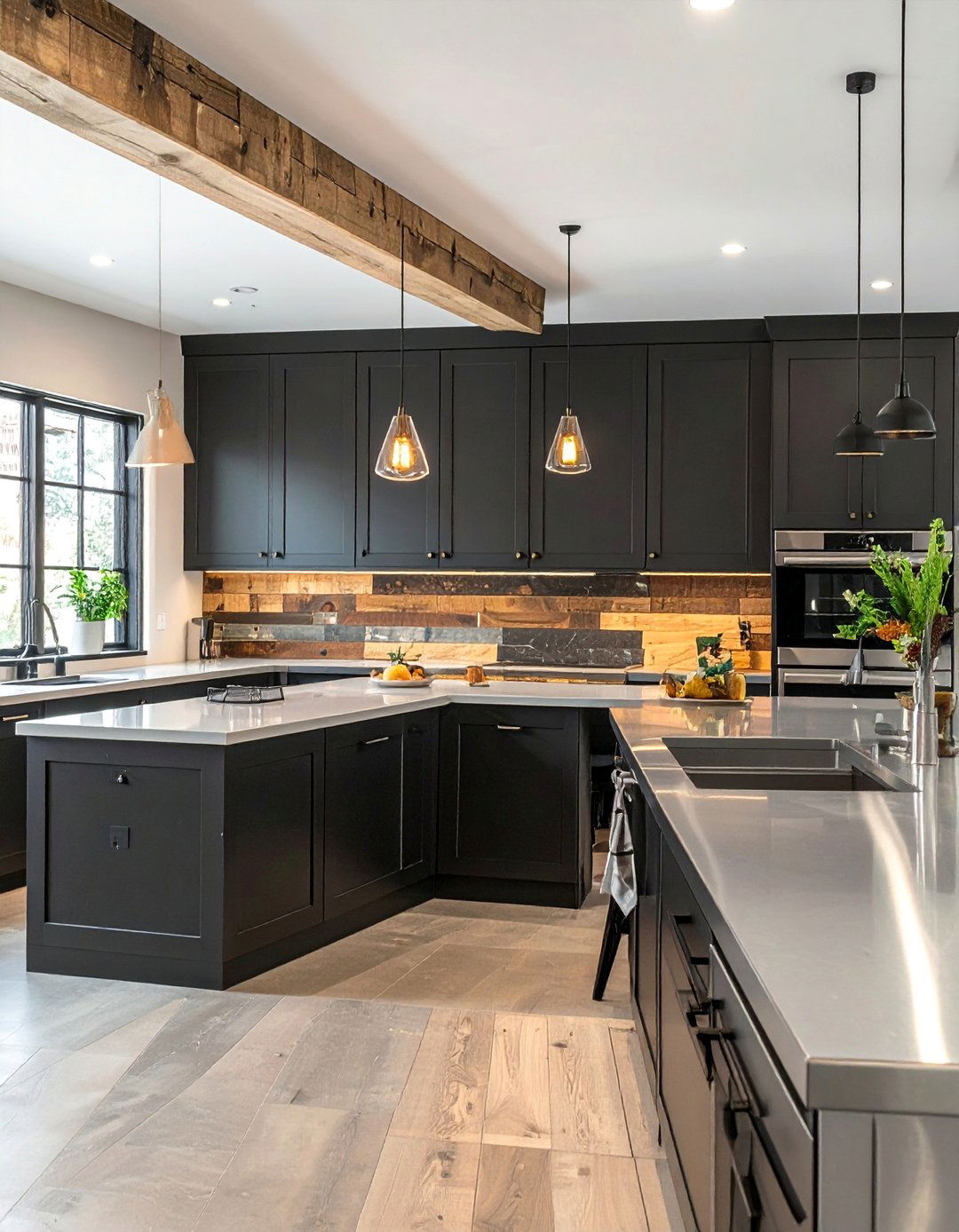 Reclaimed Wood Shiplap Backsplash - 30 Shiplap Backsplash Ideas for Your Kitchen Makeover