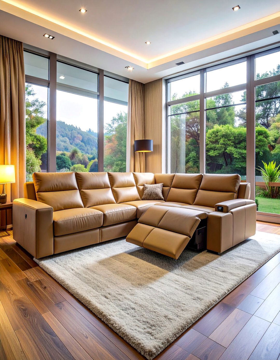 Reclining Sectional Comfort Features - 30 Small Living Room Sectional Layout Ideas