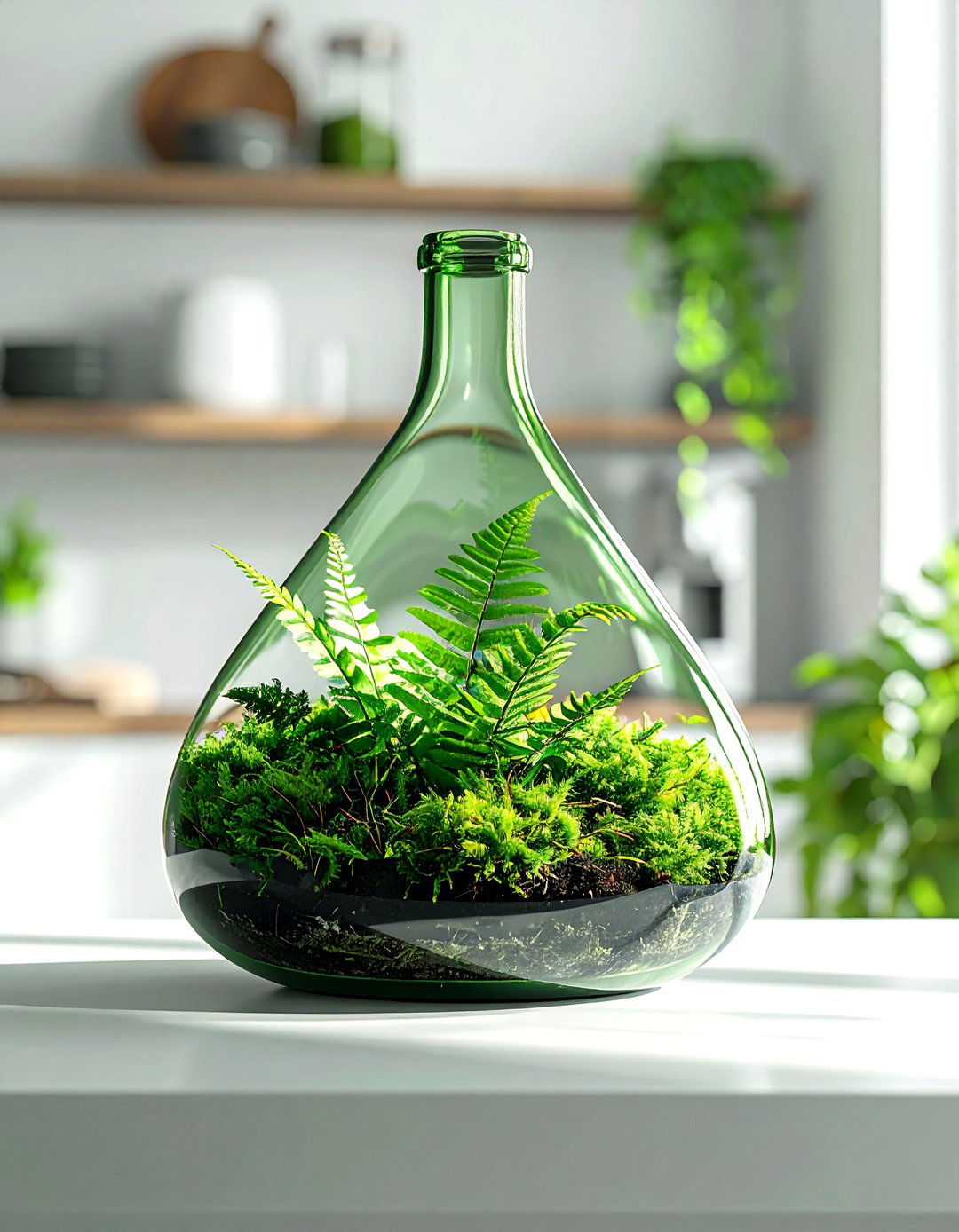 Recycled Bottle Terrarium - 40 Terrarium Ideas to Bring Nature Indoors