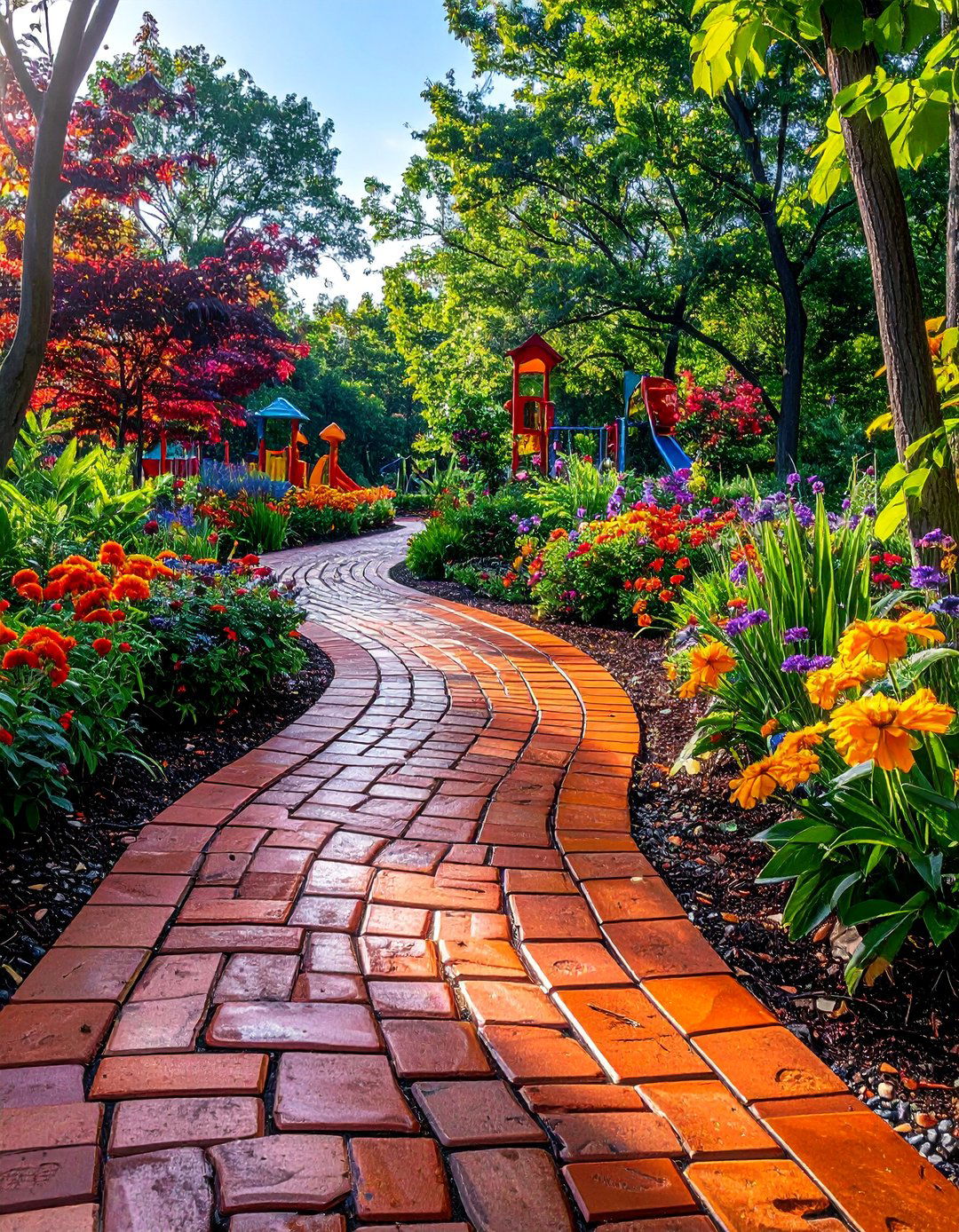Recycled Rubber Paver Garden Path - 30 Garden Path Ideas to Enhance Your Outdoor Space