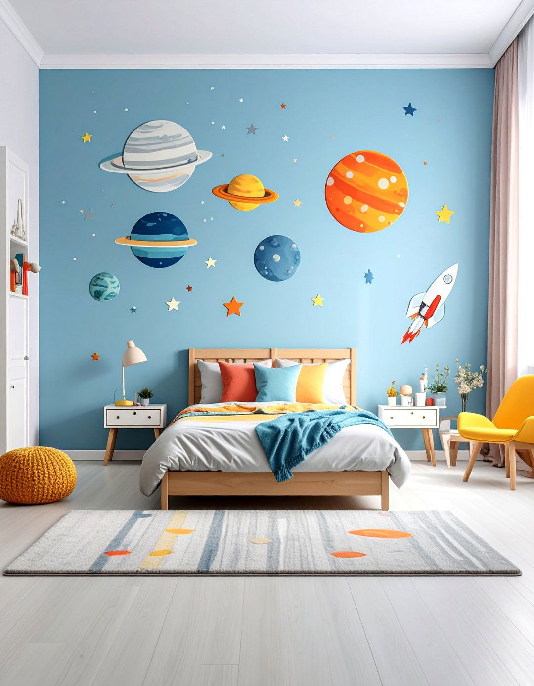 Removable Celestial Wall Decals - 20 Space-themed Room Ideas for a Cosmic Bedroom