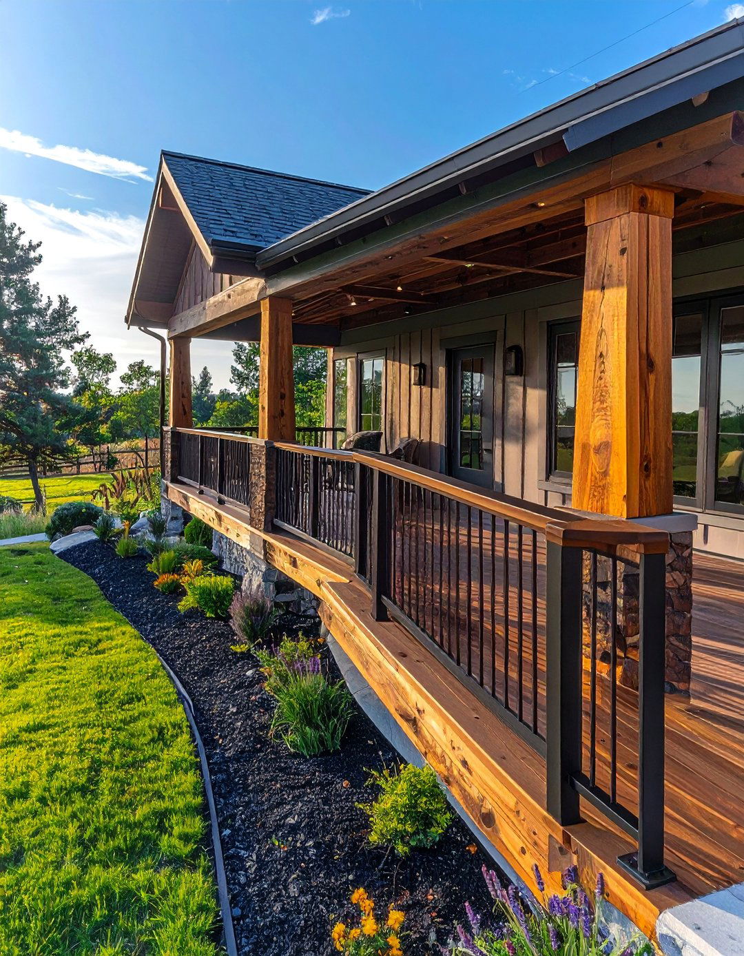 Replace Old Railings on Your Ranch Homes Porch - 40 Curb Appeal Inspiration Ideas for Ranch Homes