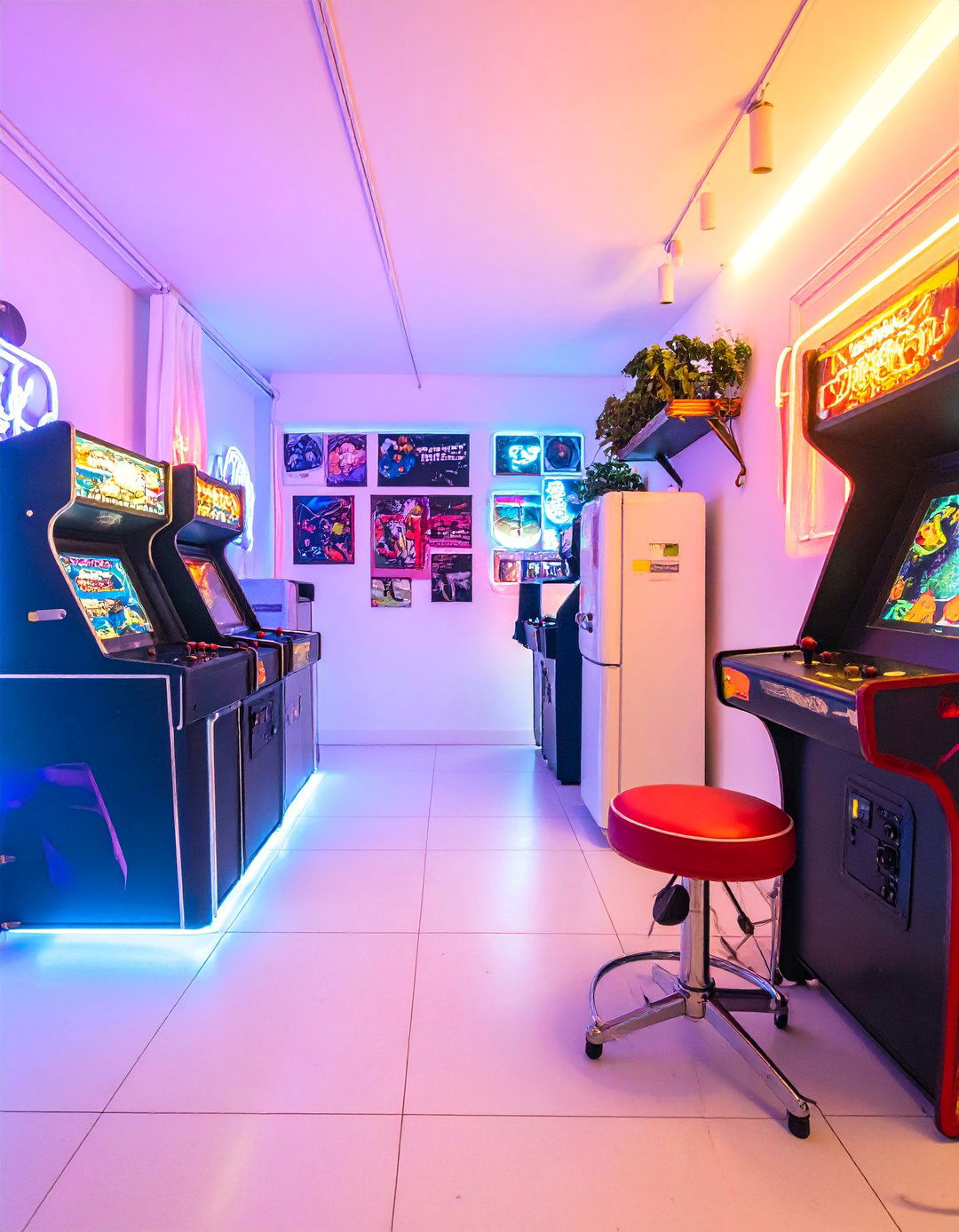 Retro Arcade Corner - 25 Small Game Room Ideas for Fun and Functionality