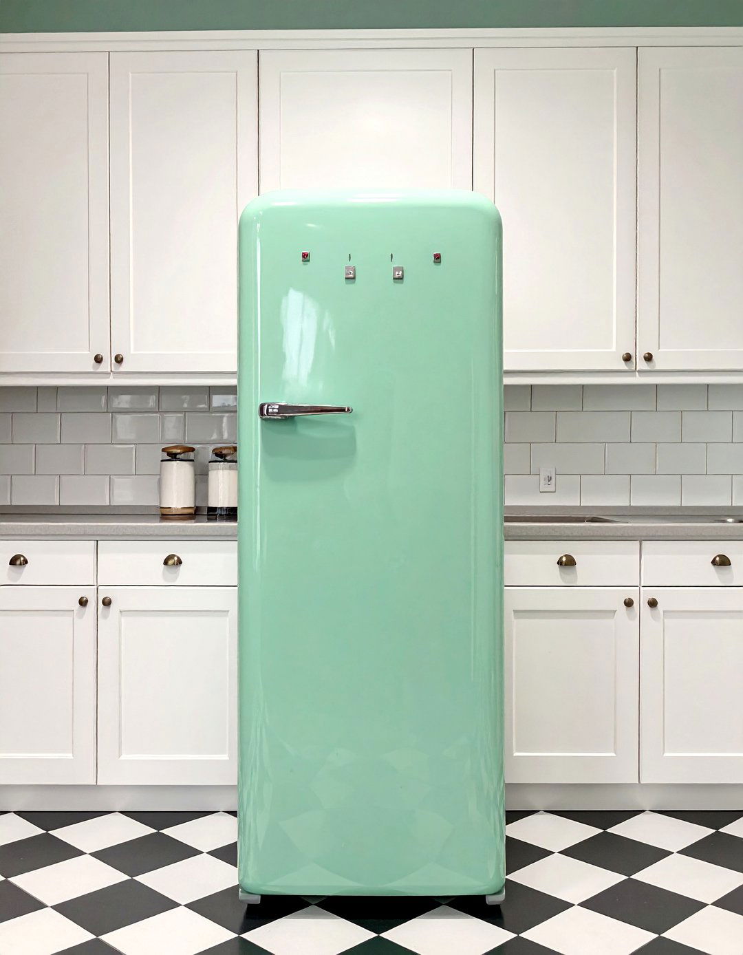 Retro Style Mint Green Appliances - 30 Mint Green Kitchen Ideas for a Fresh Look
