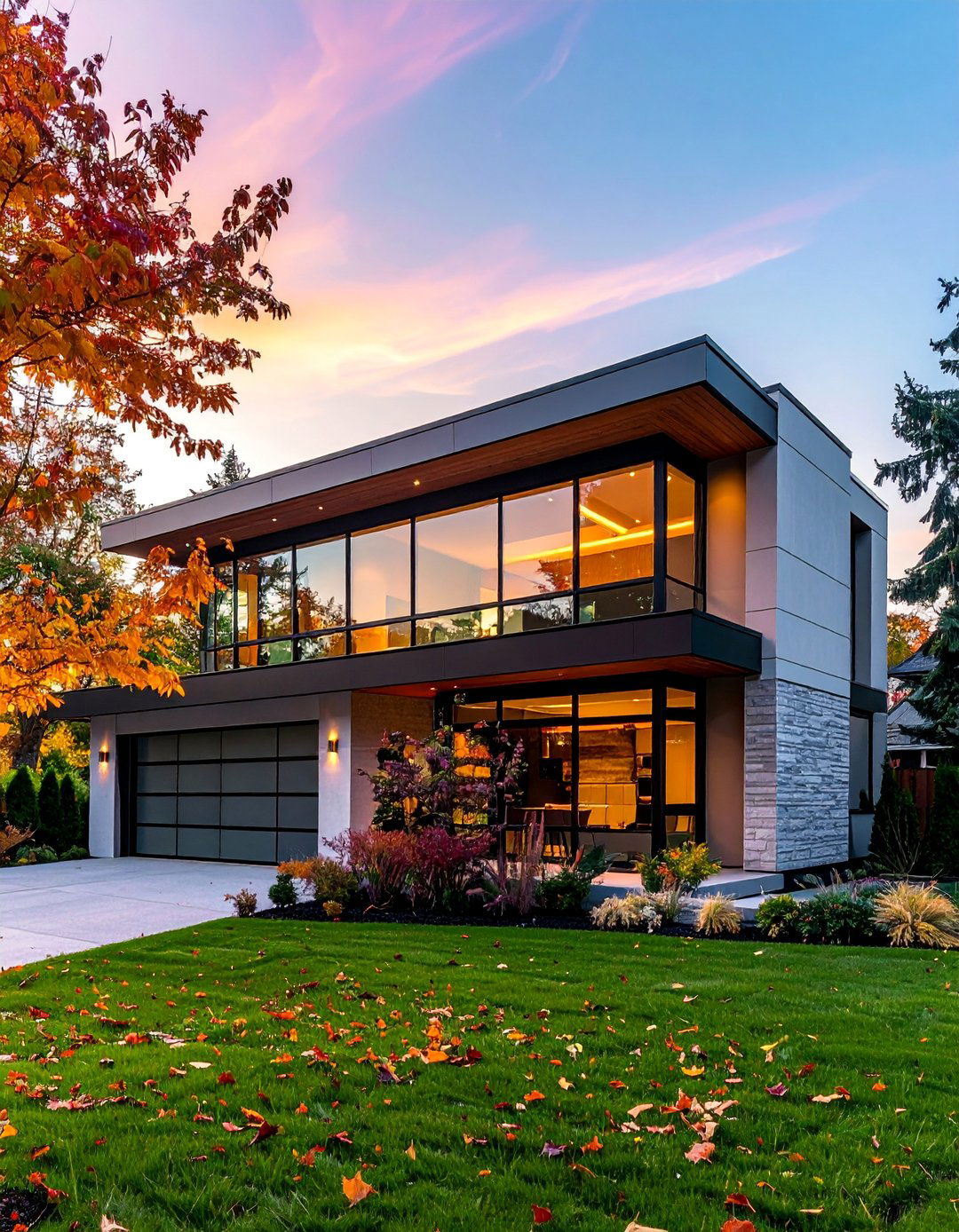 Ribbon Window Arrangement - 35 Modern House Exterior Design Ideas for a Sleek Look