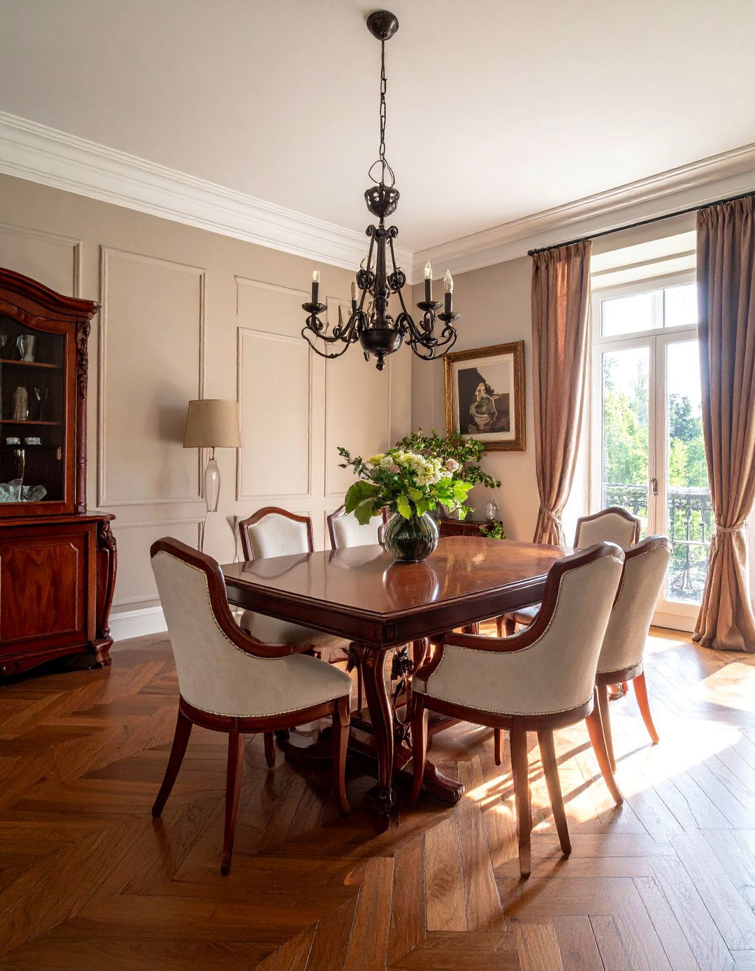 Rich Mahogany and Cherry Wood Tones - 30 Traditional Interior Design Ideas for Timeless Homes