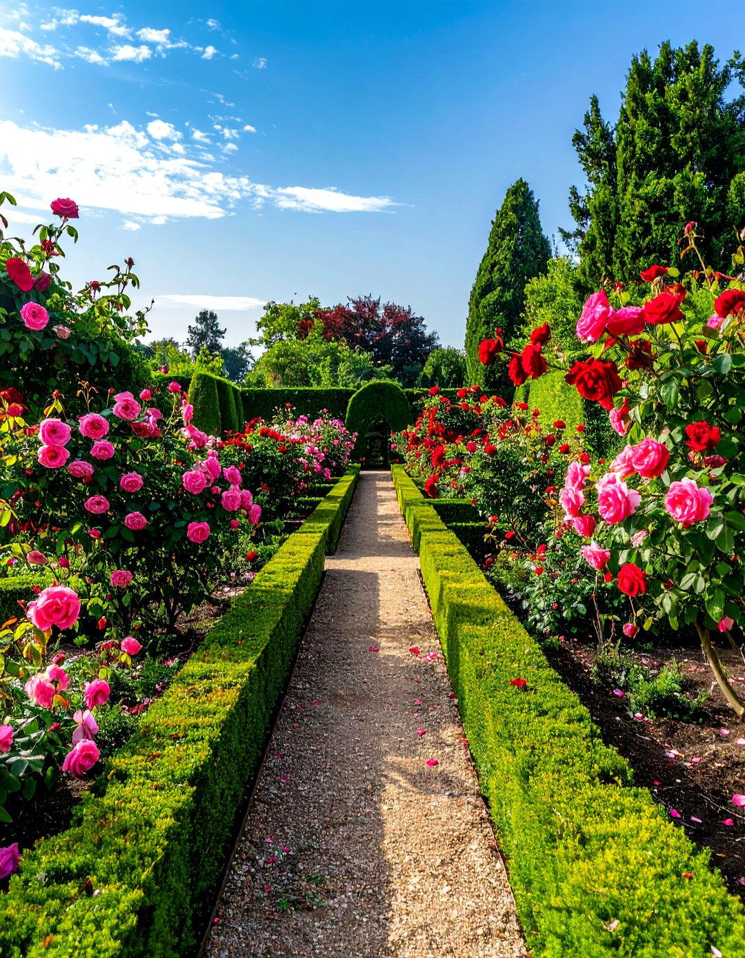 Rose Filled Parterre Garden - 25 Parterre Garden Ideas for Elegant Landscaping