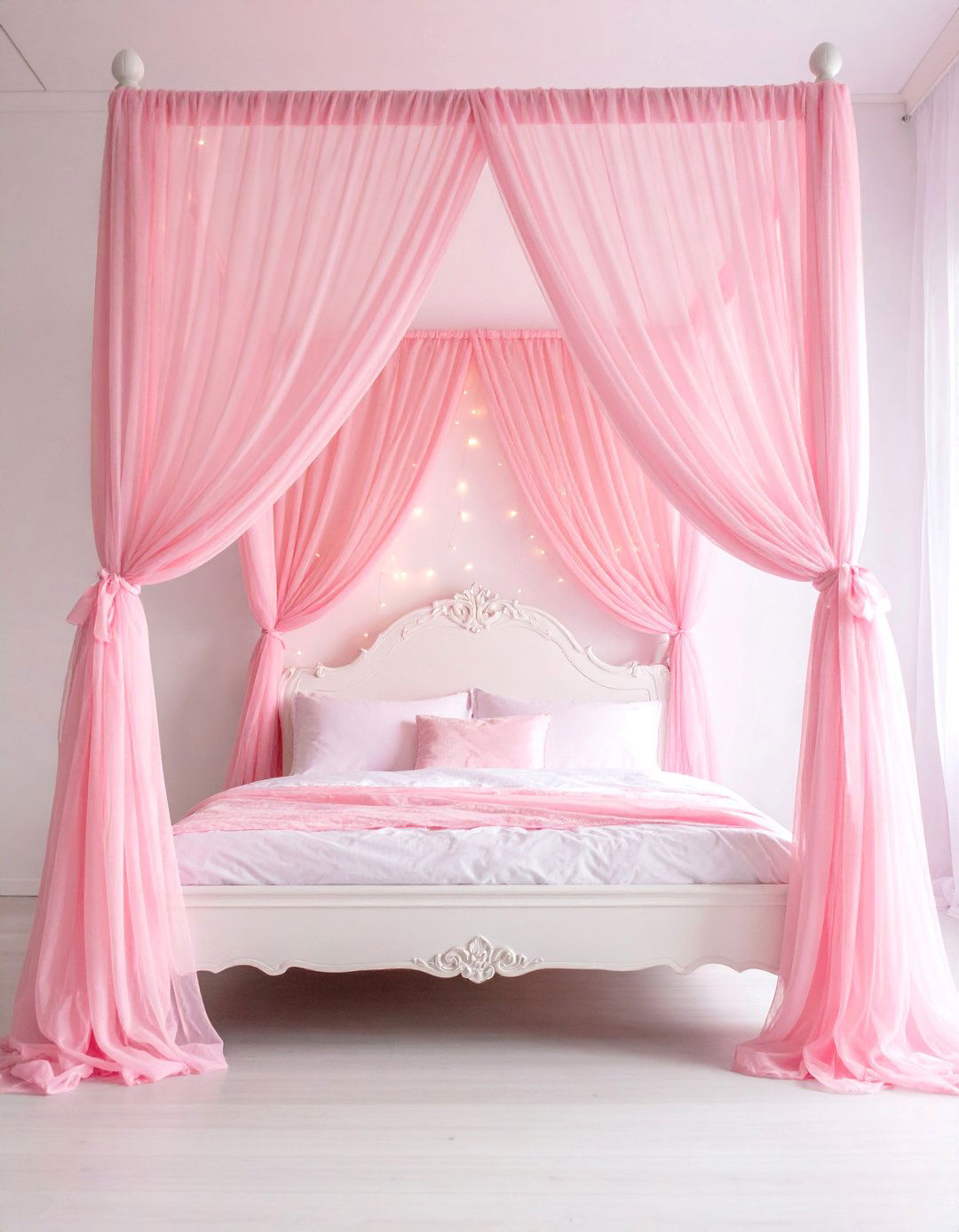 Royal Canopy Bed with Drapes - 25 Princess Room Ideas for a Dreamy Kids Room