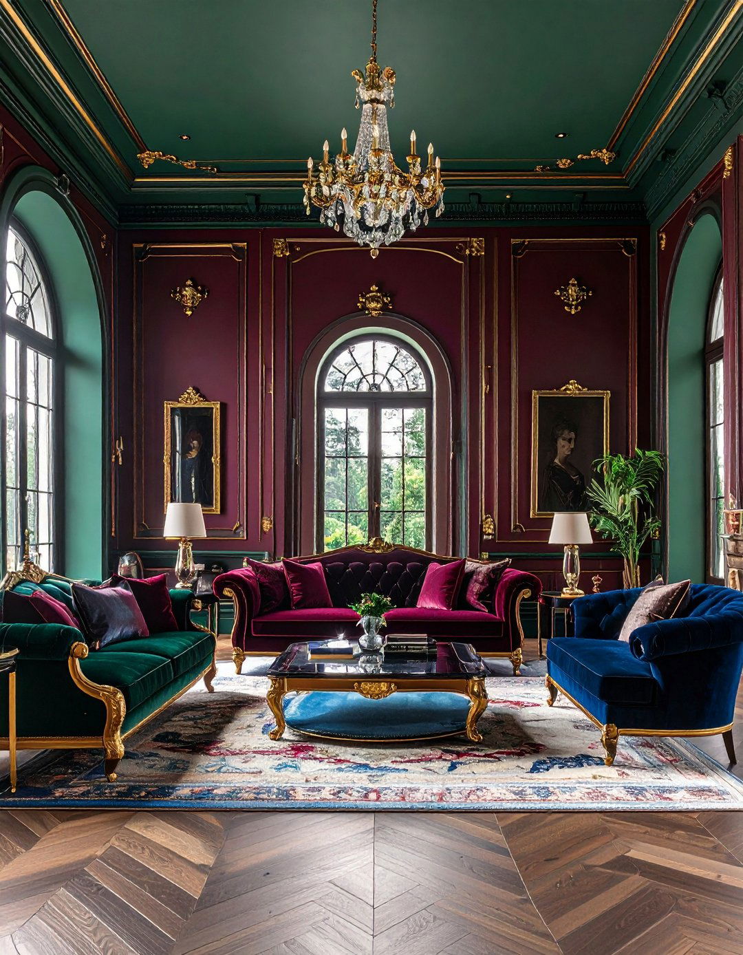 Royal Color Schemes and Rich Palettes - 20 Castle Living Room Ideas for a Royal Ambiance