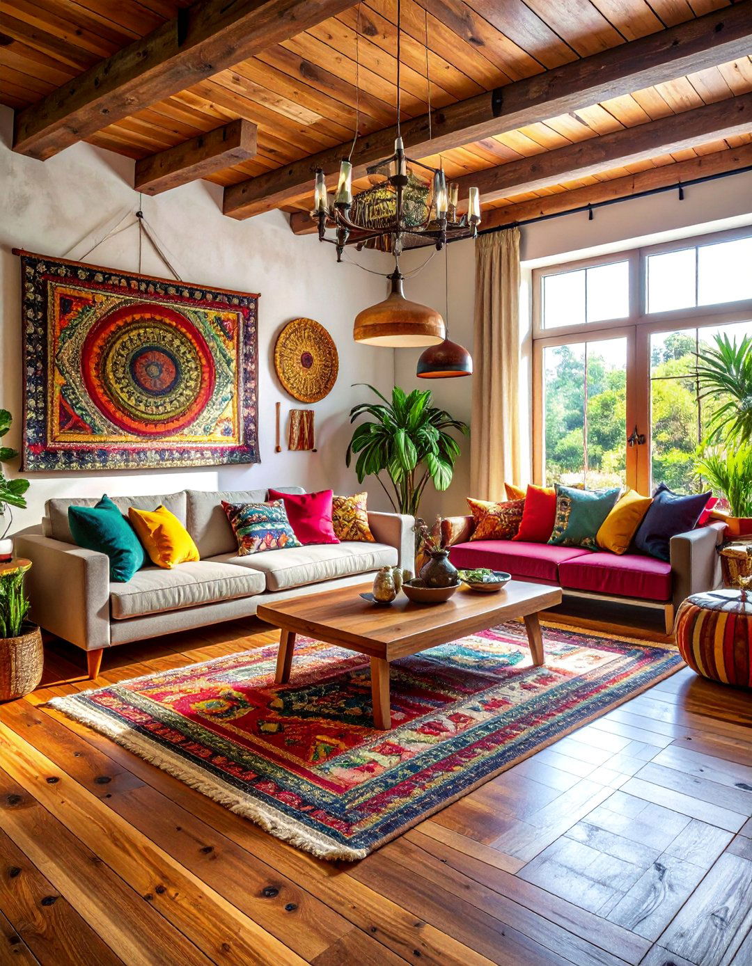 Rustic Acacia Wood Floor - 30 Wood Floor Colors to Transform Your Home