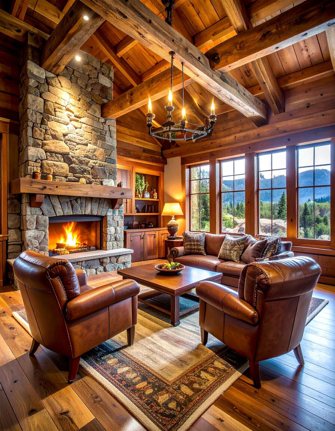 Rustic Cabin Retreat - 20 Cigar Room Ideas for a Luxurious Smoking Lounge