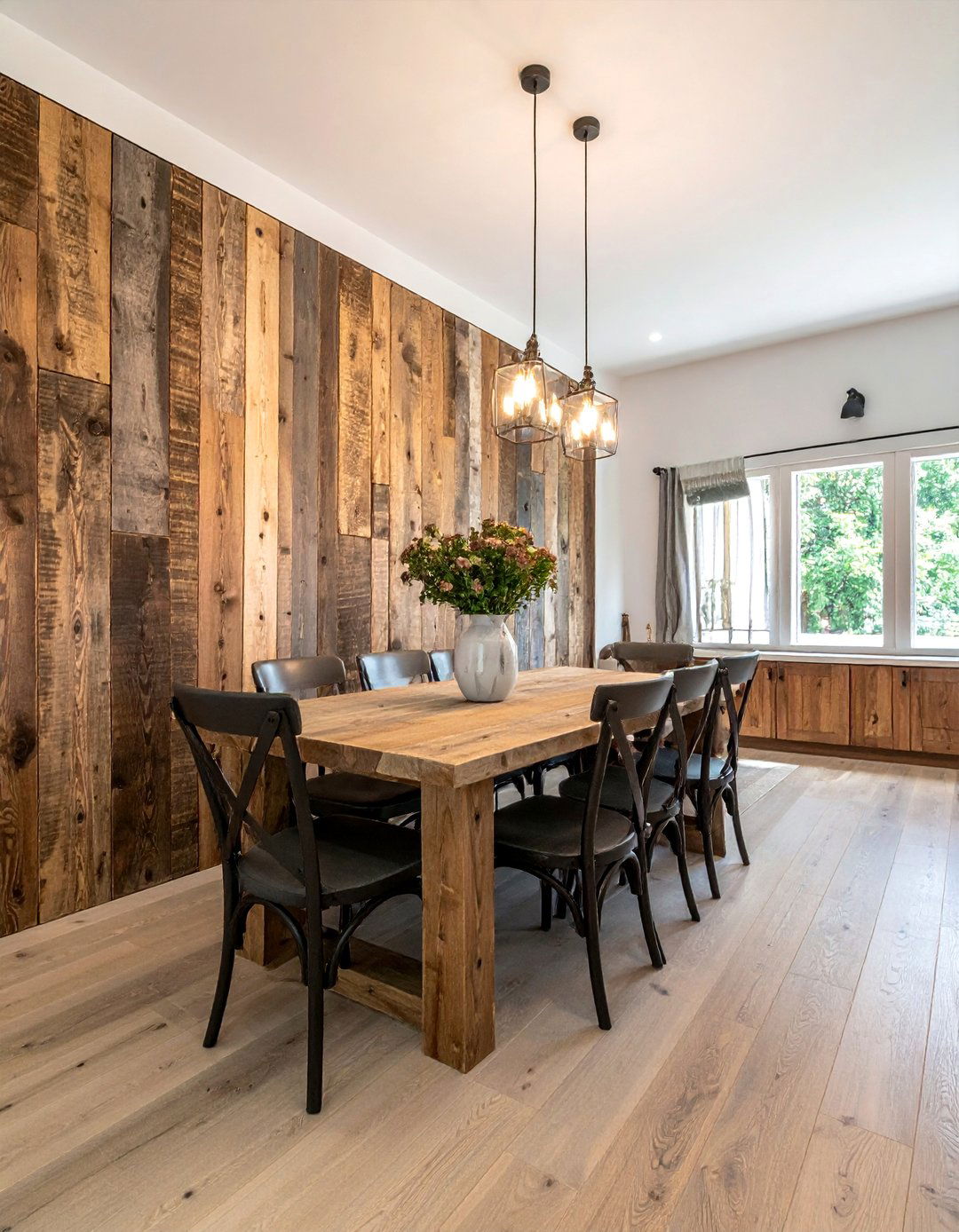 Rustic Reclaimed Wood - 25 Dining Room Wall Paneling Ideas to Elevate Your Space