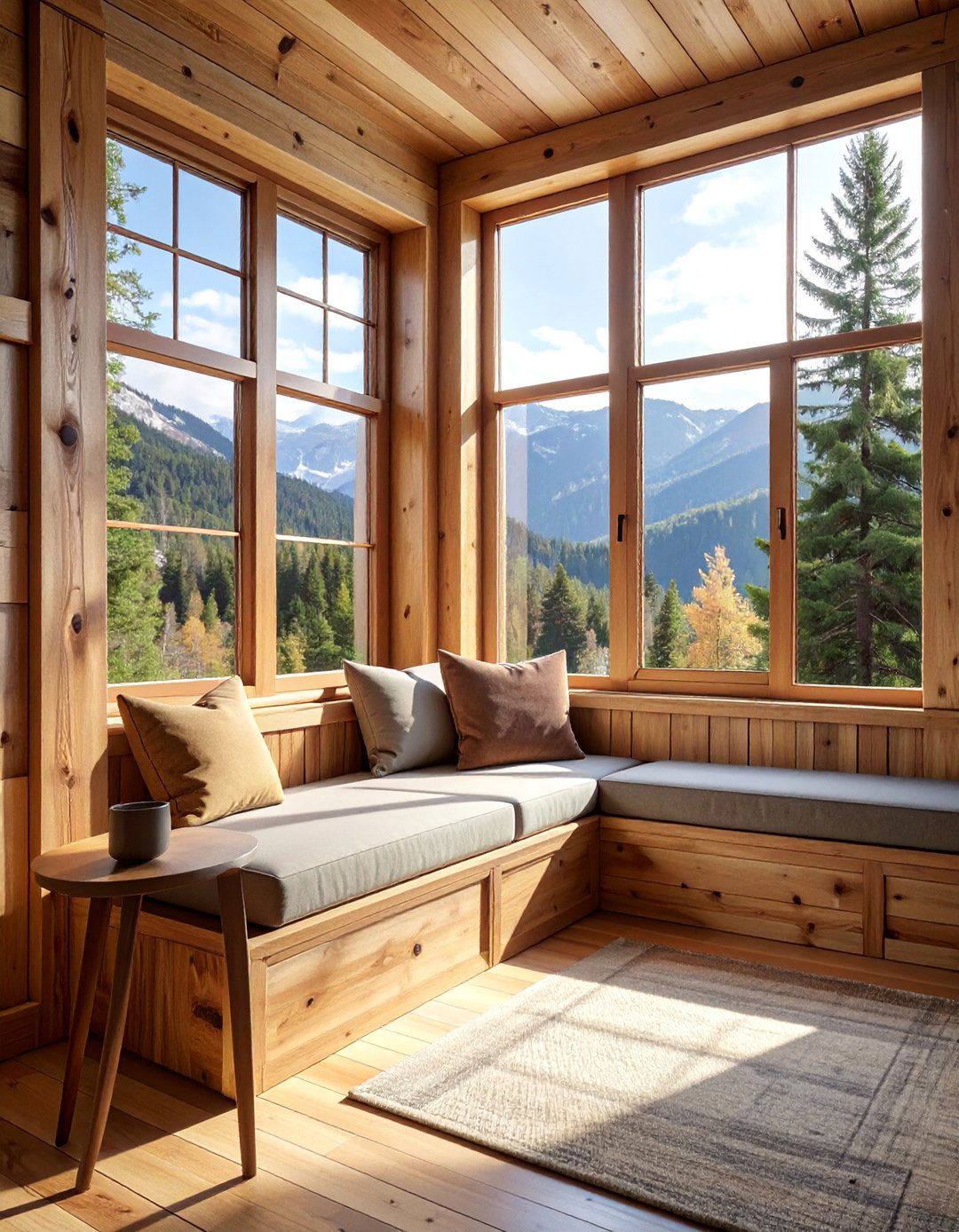 Rustic Wood Design - 40 Window Seat Ideas for a Cozy and Functional Space