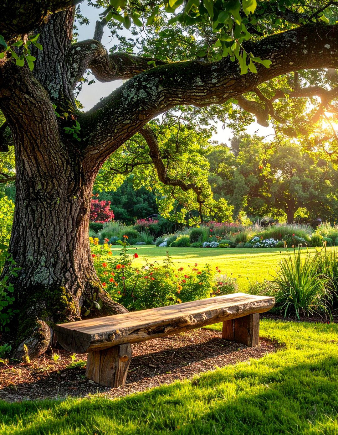 Rustic Wooden Benches - 30 Rustic Landscaping Ideas to Transform Your Outdoor Space