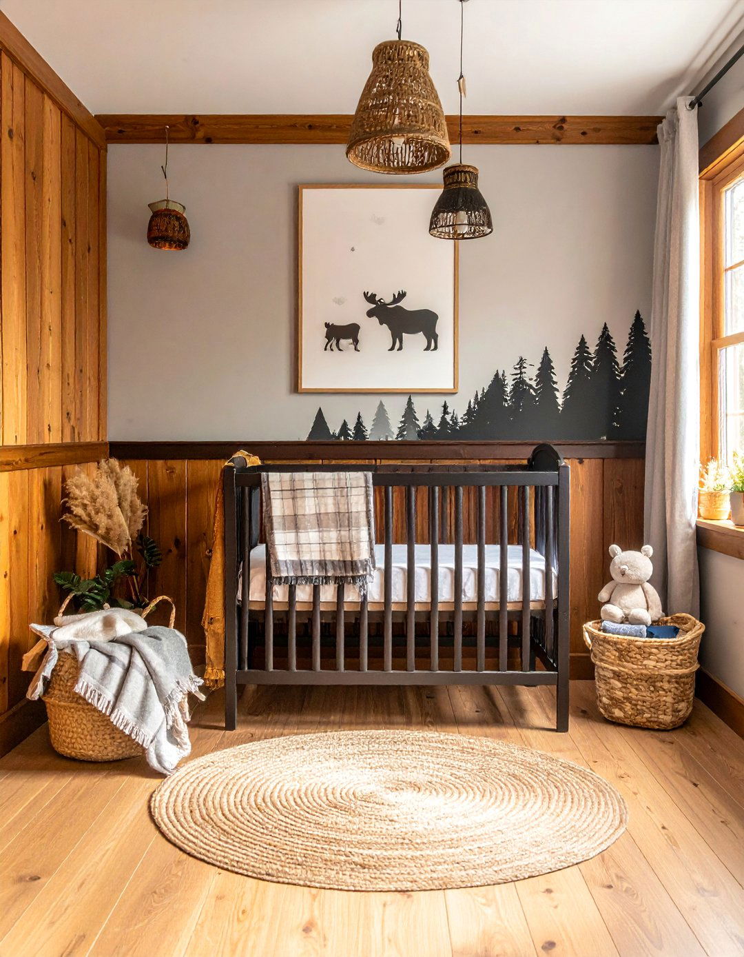 Rustic Woodland Nursery - 40 Adorable Nursery Ideas for Your Baby's Room