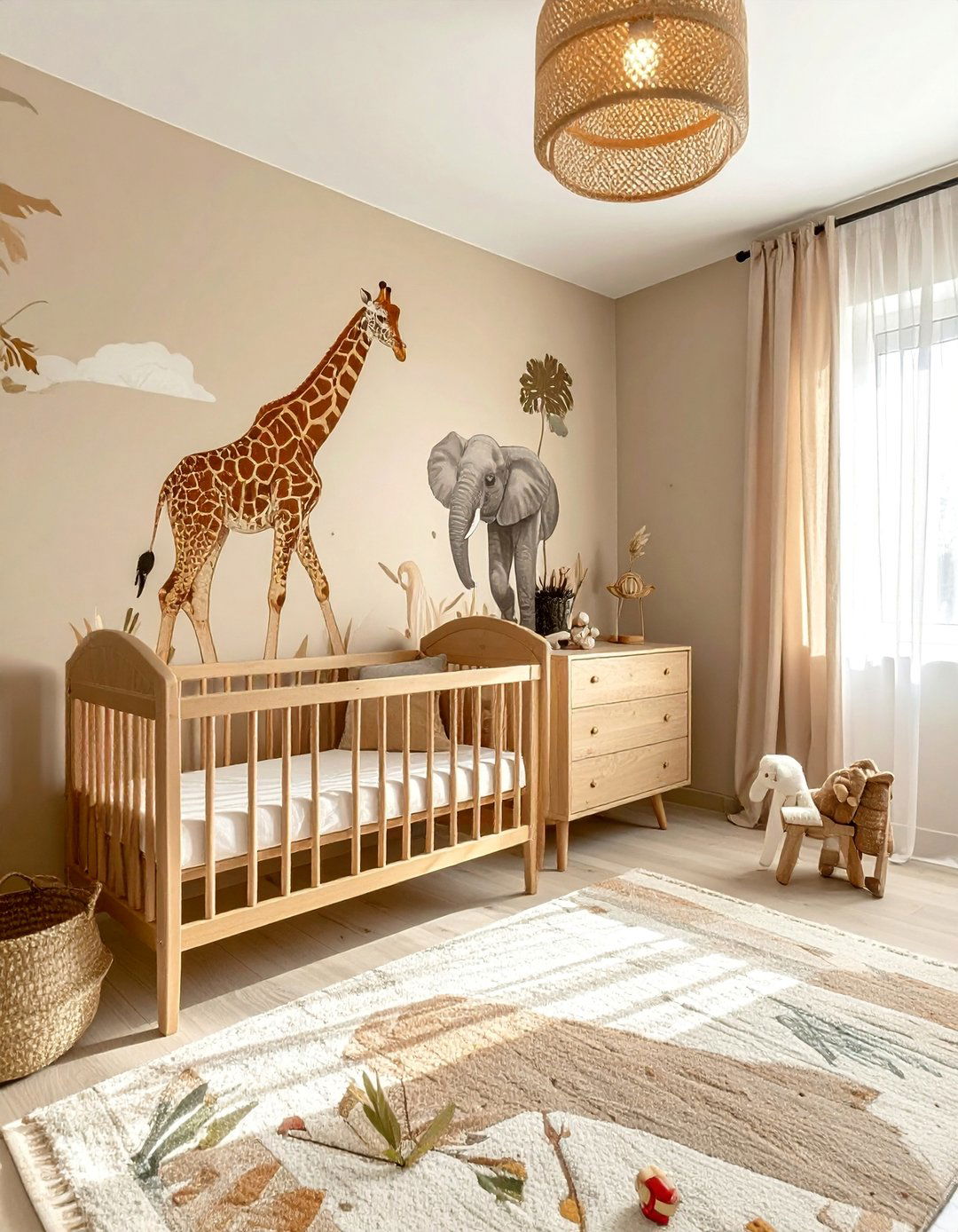 Safari Animal Nursery - 40 Adorable Nursery Ideas for Your Baby's Room