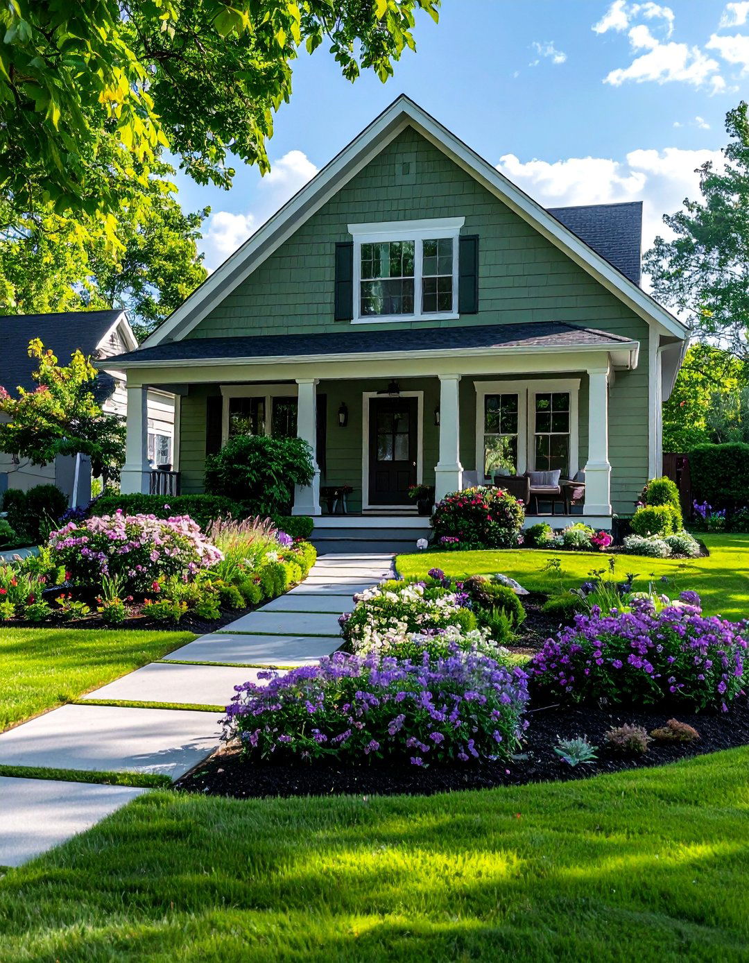 Sage Green Exterior Siding for a Classic Look - 40 Sage Green Paint Color Ideas for a Serene Home