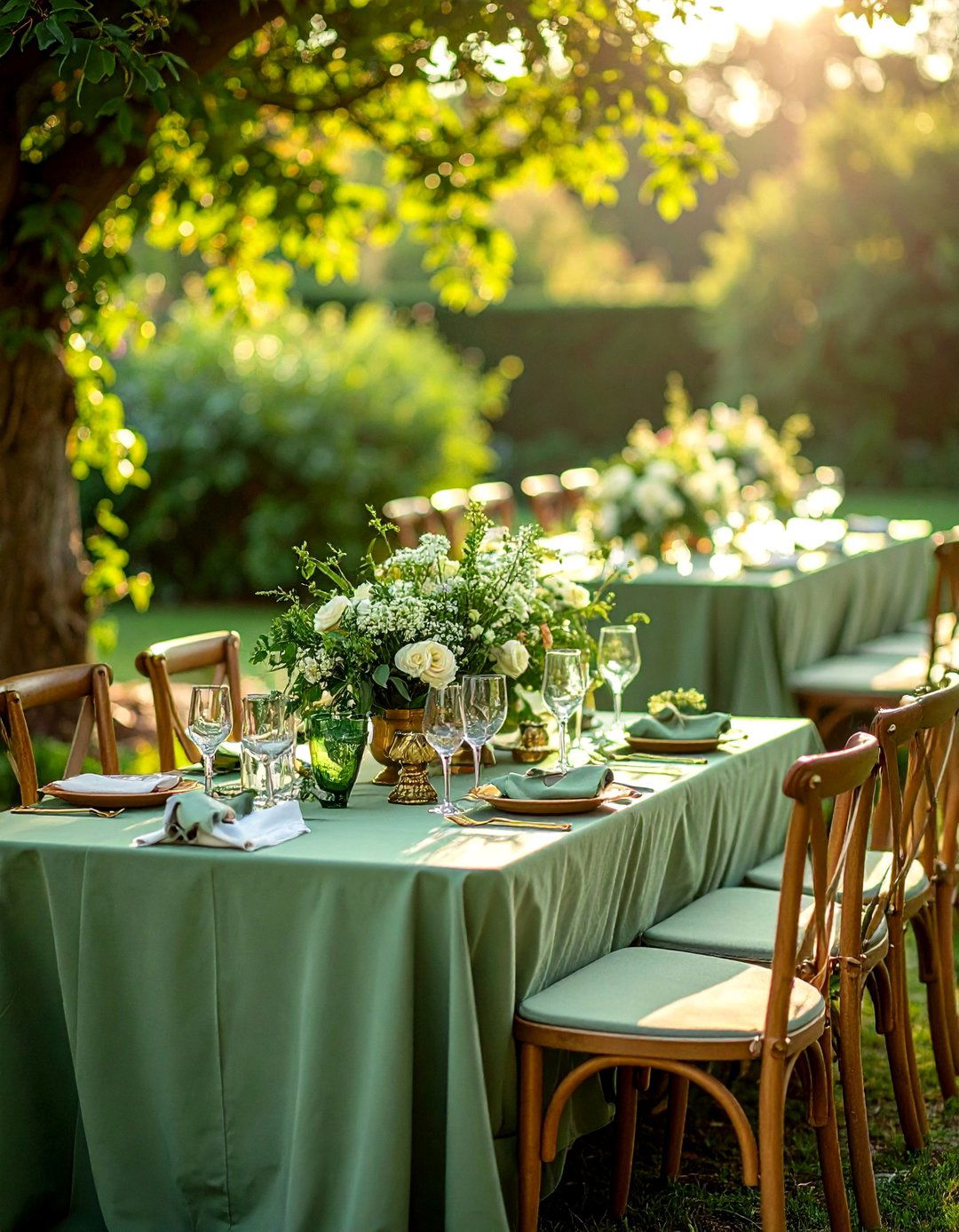 Sage Green Natural Themes - 30 Wedding Table Decoration Ideas for a Dreamy Setup