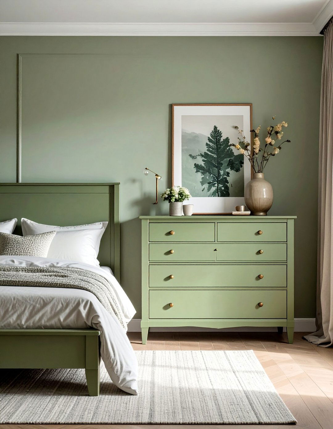 Sage Green Painted Bedroom Furniture - 40 Sage Green Paint Color Ideas for a Serene Home