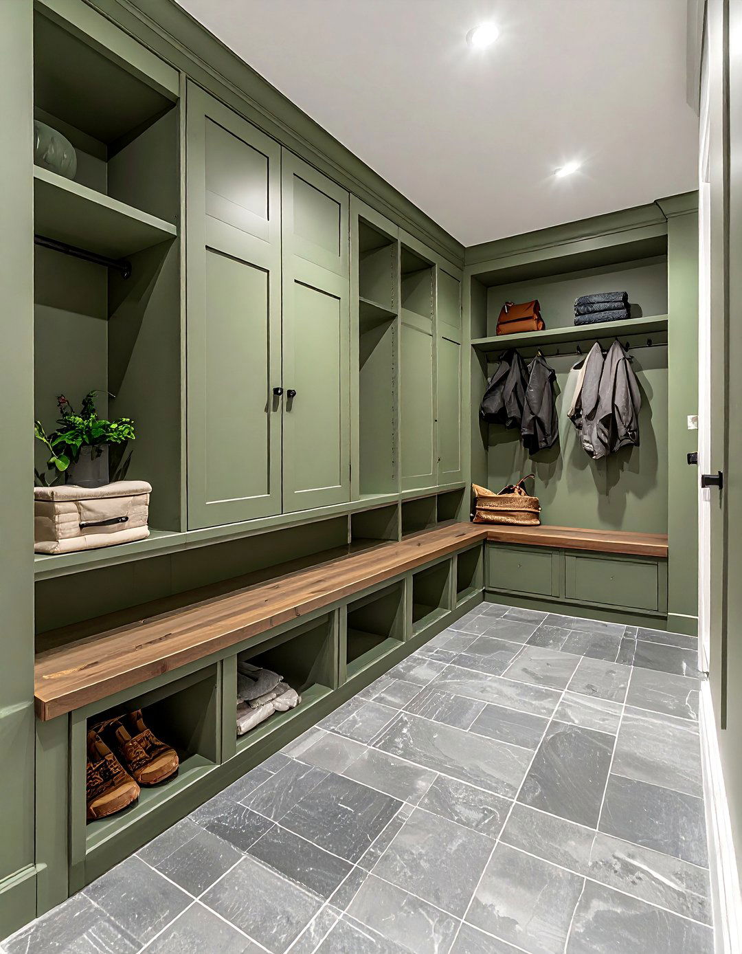 Sage Green for an Organized Mudroom - 40 Sage Green Paint Color Ideas for a Serene Home