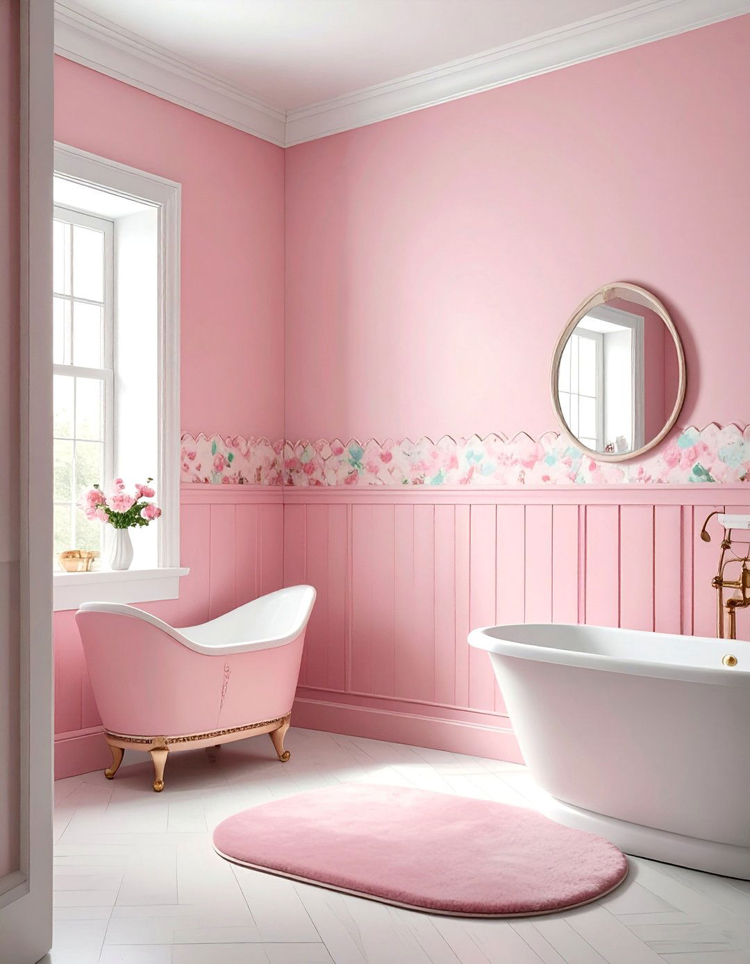 Scalloped Edge Powder Room Wainscoting - 25 Powder Room Wainscoting Ideas for a Stylish Bathroom