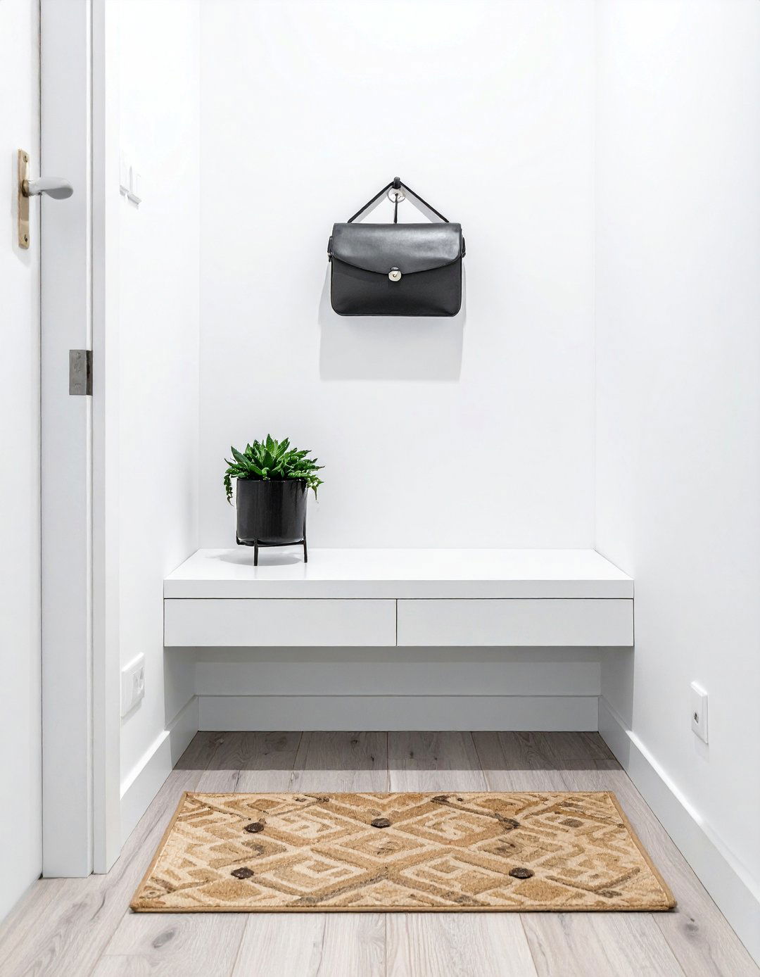 Scandinavian Entryway with Concealed Shoe Storage - 20 Scandinavian Entryway Ideas for a Cozy Home