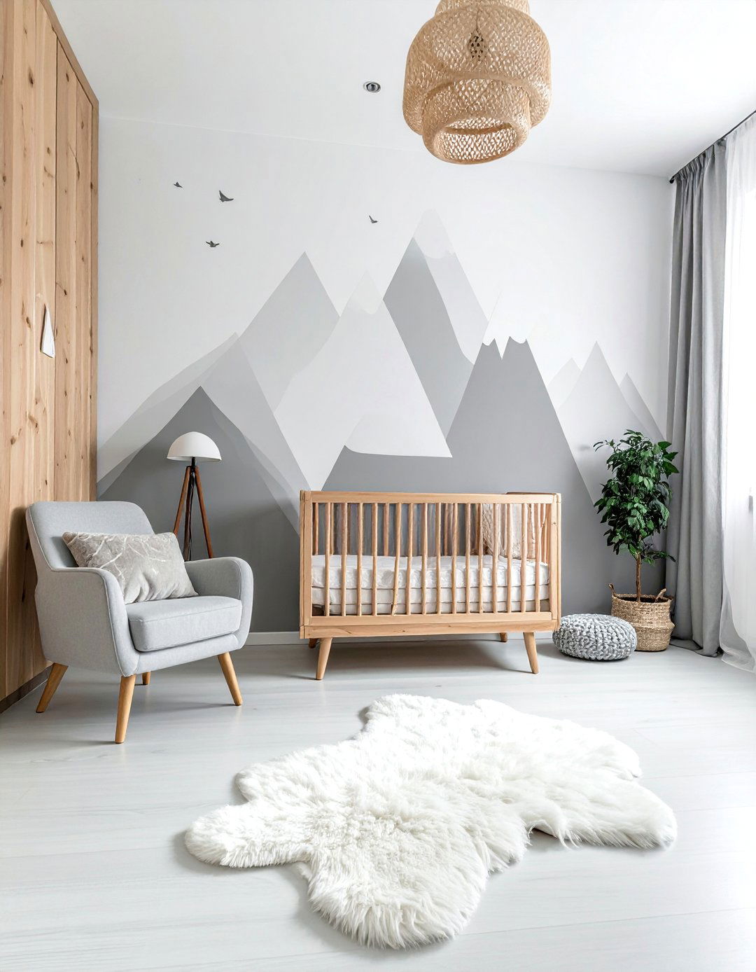 Scandinavian Forest Themed Nursery - 20 Nature Themed Nursery Ideas for a Serene Space