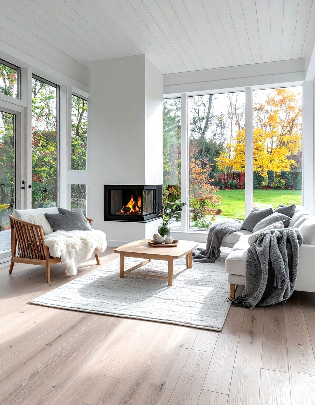 Scandinavian Hygge Retreat - 35 Three Season Porch Ideas for Year-Round Comfort