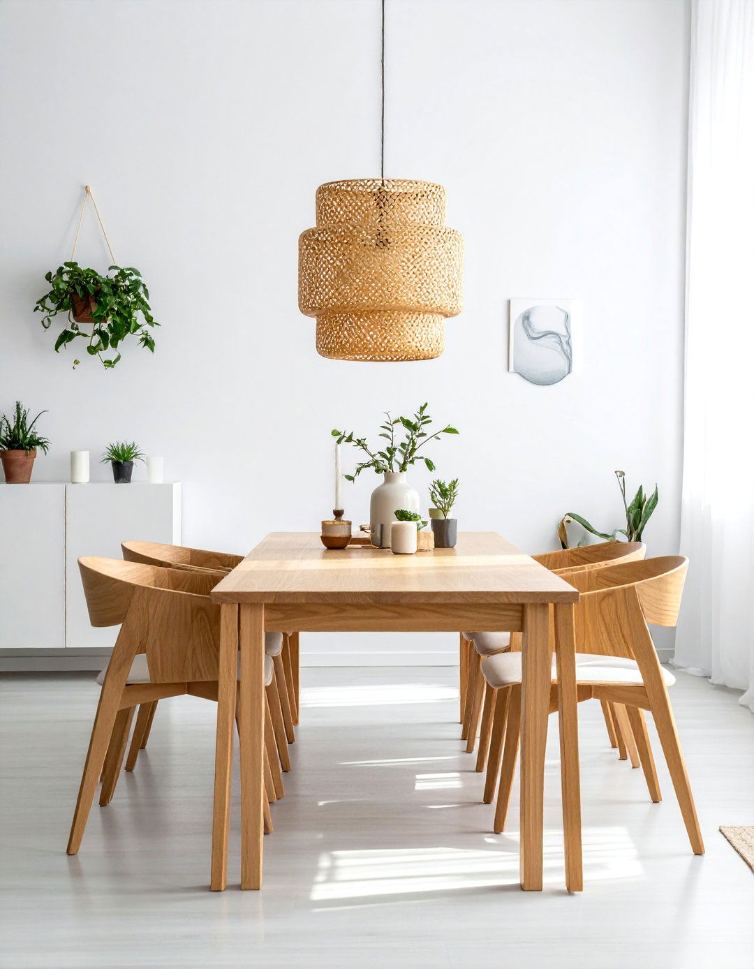 Scandinavian Minimalist Dining Space - 20 Casual Dining Room Ideas for Everyday Comfort
