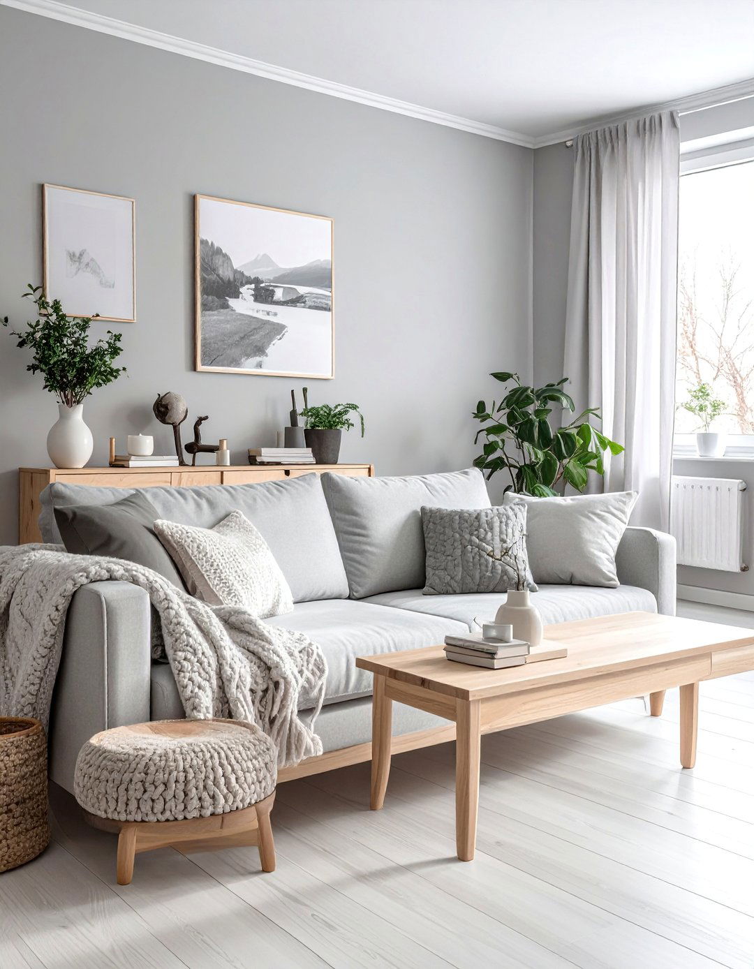 Scandinavian Monochromatic Living Room - 25 Monochromatic Living Room Ideas for a Cohesive Look