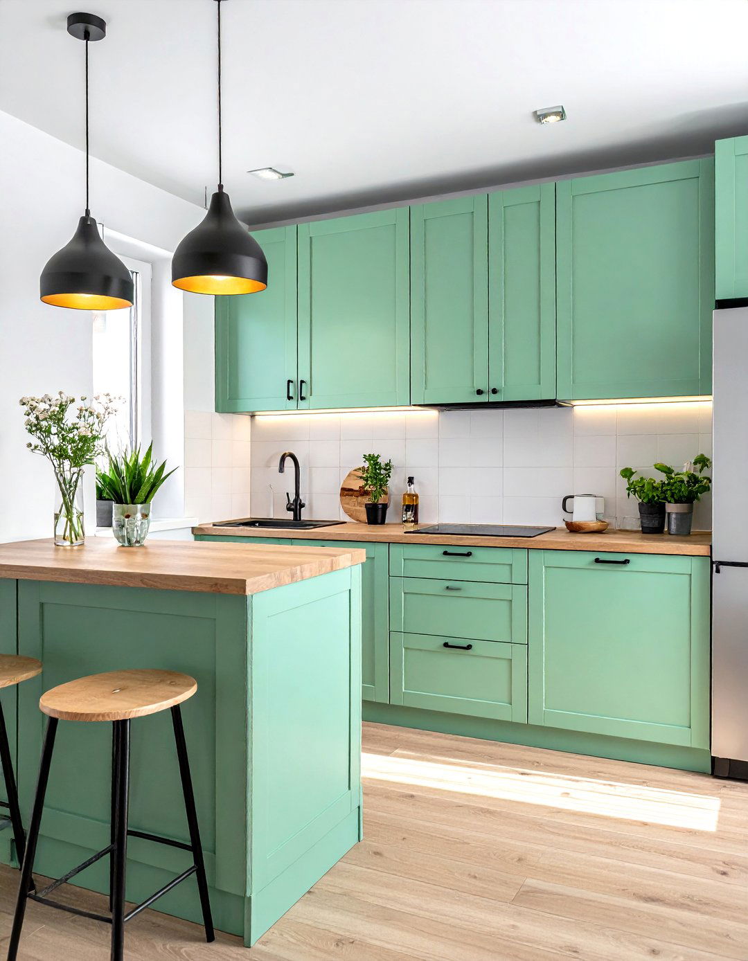 Scandinavian Style Mint Green Kitchen - 30 Mint Green Kitchen Ideas for a Fresh Look