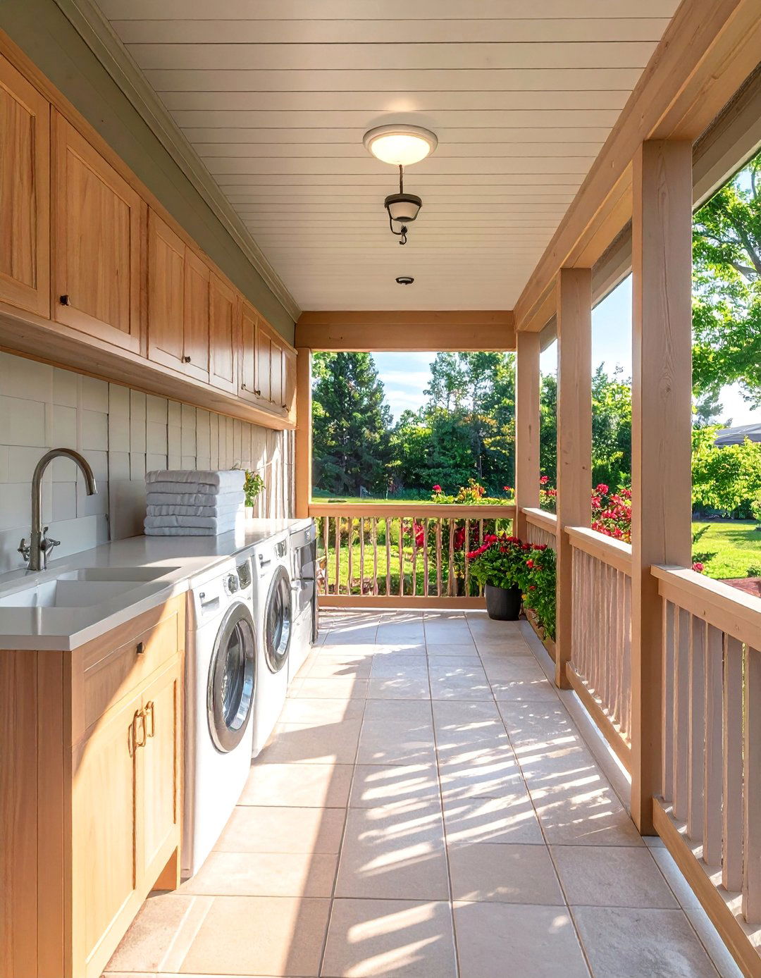 Screened In Porch Outdoor Laundry Room - 30 Outdoor Laundry Room Ideas for Functionality