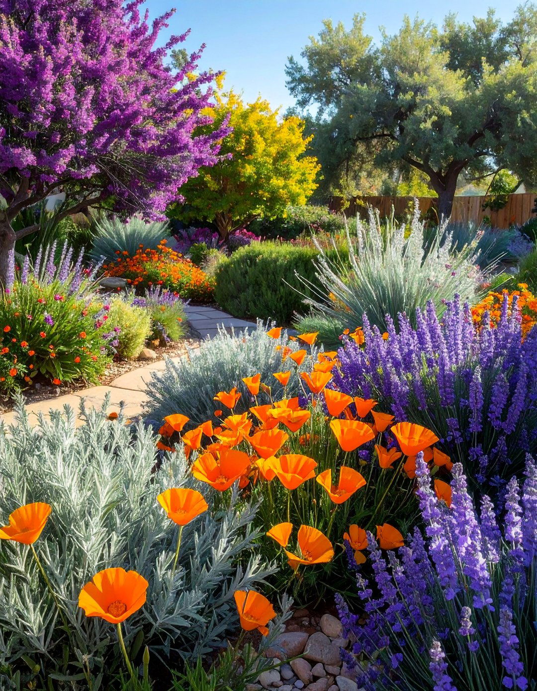 Seasonal Color Combinations - 30 Drought Tolerant Landscaping Ideas for Your Yard