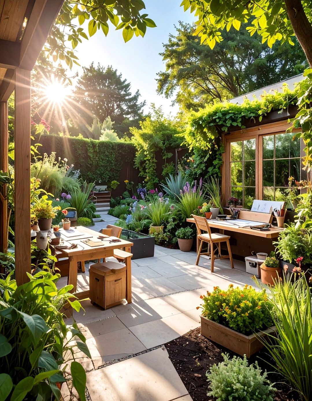 Secret Garden Art Studio - 35 Secret Garden Ideas for a Hidden Outdoor Retreat