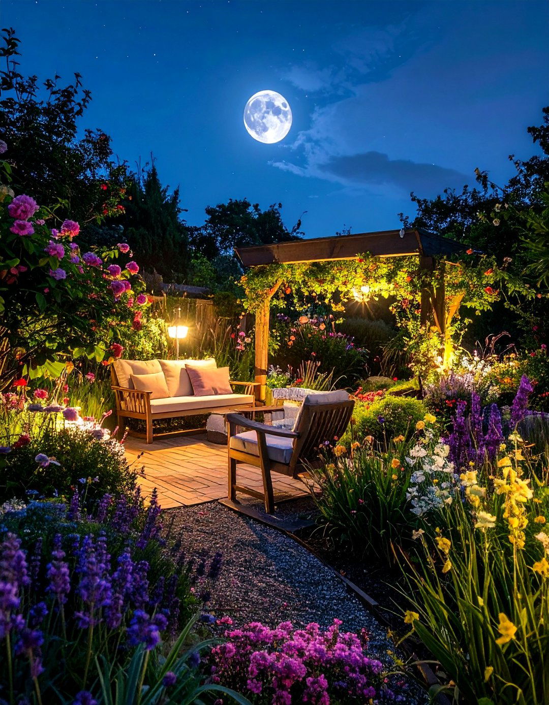Secret Garden Night Blooming Paradise - 35 Secret Garden Ideas for a Hidden Outdoor Retreat