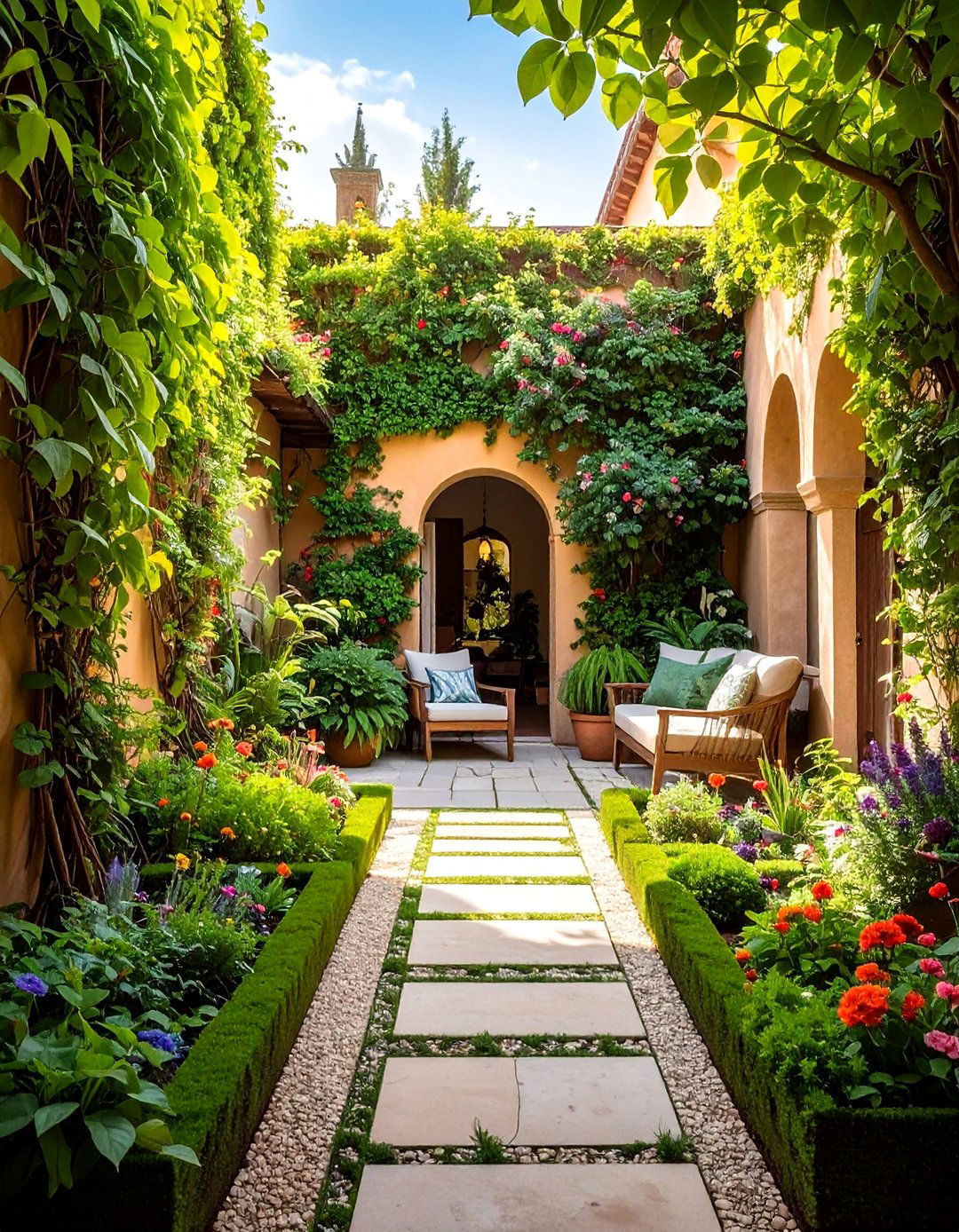Secret Walled Garden Courtyard - 35 Secret Garden Ideas for a Hidden Outdoor Retreat