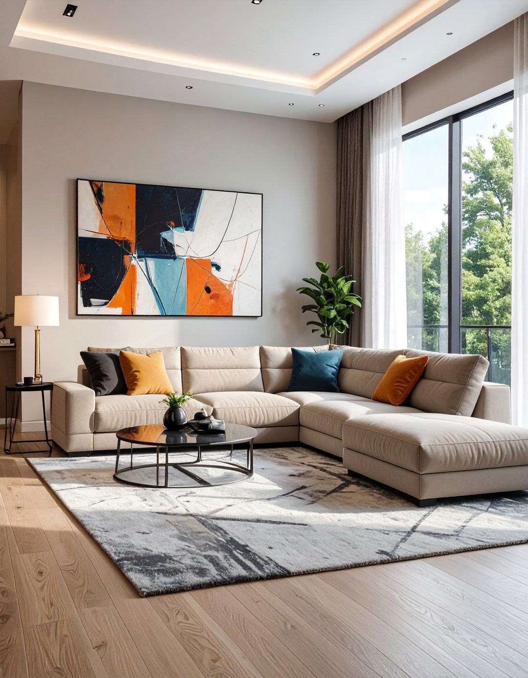Sectional Traffic Flow Optimization - 30 Small Living Room Sectional Layout Ideas