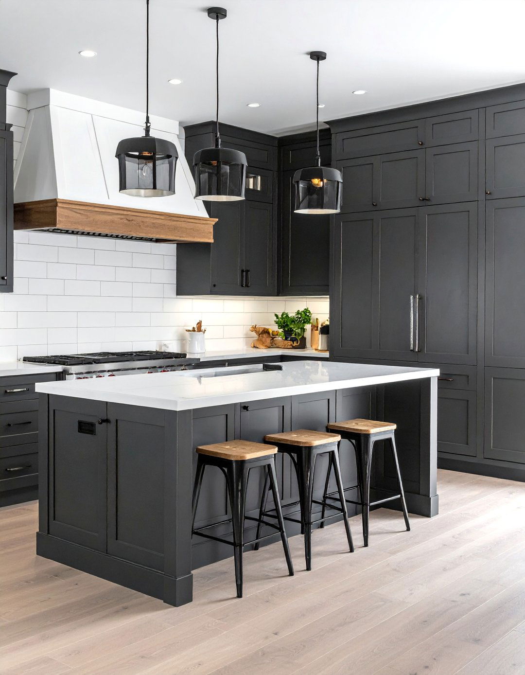 Shiplap Backsplash with Contrasting Gaps - 30 Shiplap Backsplash Ideas for Your Kitchen Makeover