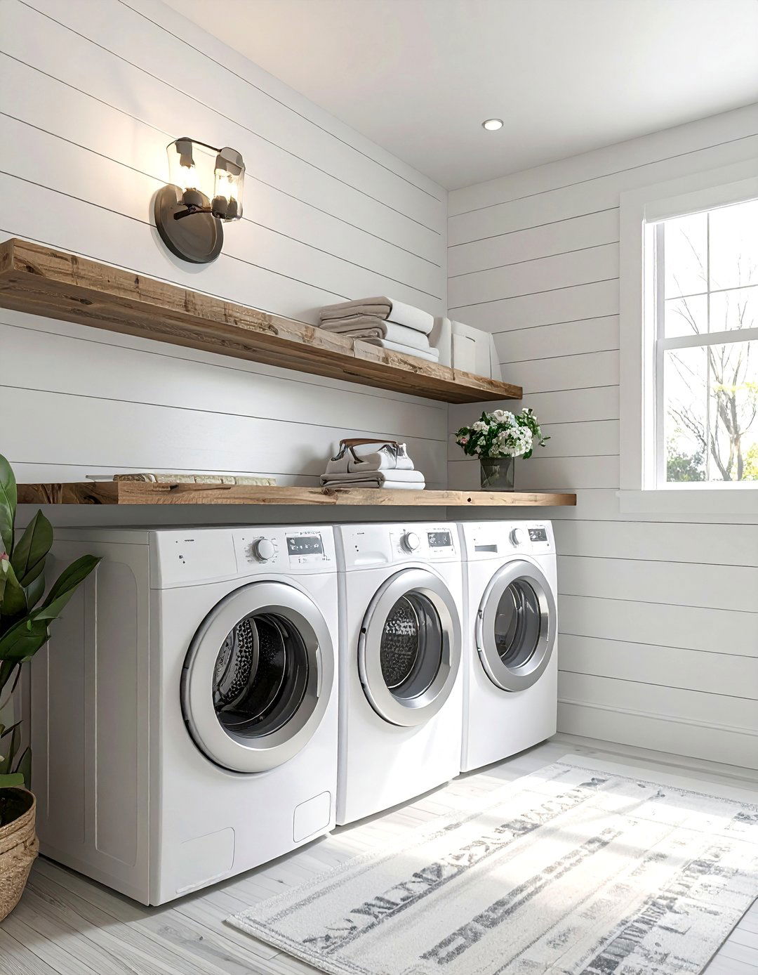 Shiplap Laundry Room Nook or Closet - 20 Shiplap Laundry Room Ideas for a Cozy Feel