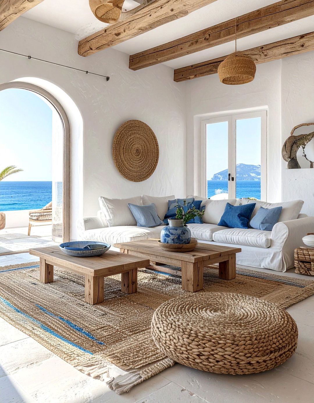 Sicilian Coastal Living Room - 20 Italian Interior Design Ideas for a Timeless Home