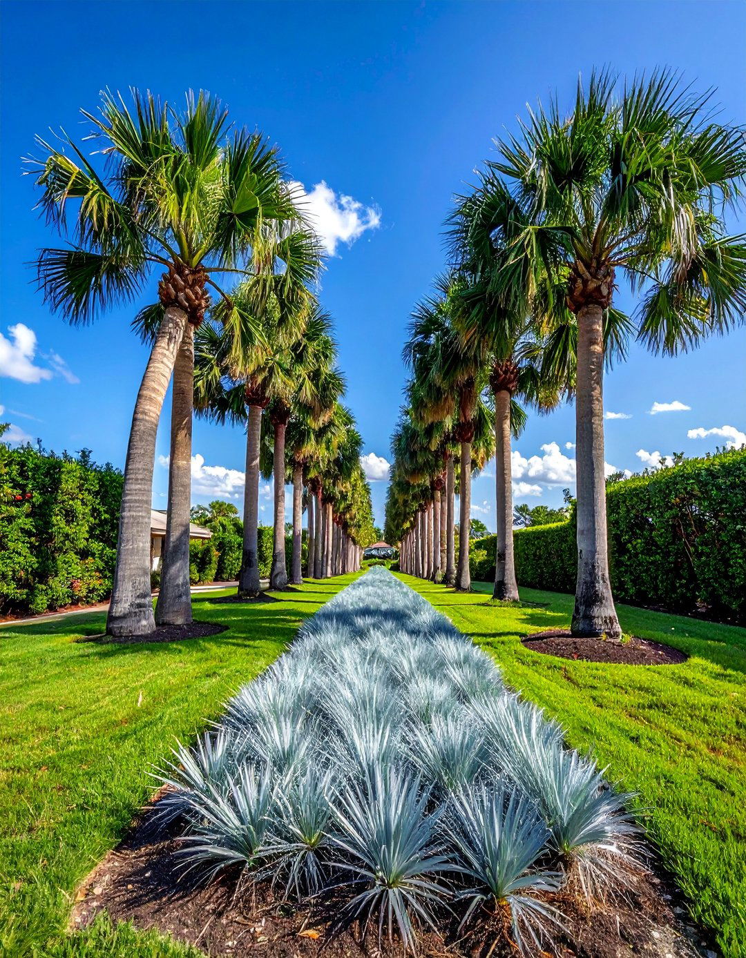 Silver Saw Palmetto as a Hardy Groundcover - 35 Front Yard Palm Tree Landscape Design Ideas
