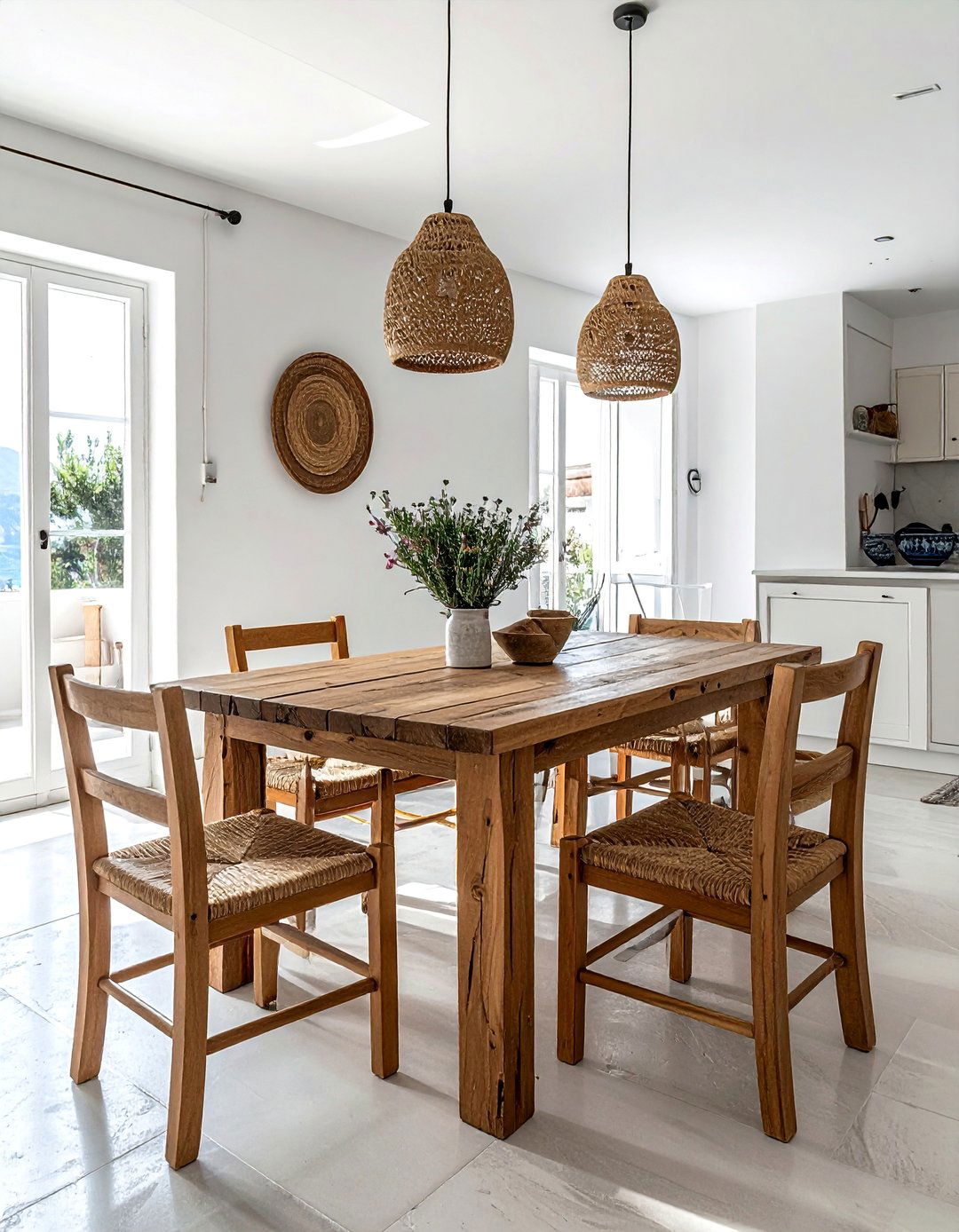 Simple Rustic Wooden Furniture - 20 Greek Style Home Ideas for a Mediterranean Vibe
