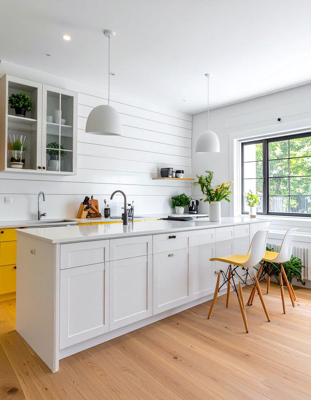 Skinny Lap Shiplap Backsplash - 30 Shiplap Backsplash Ideas for Your Kitchen Makeover