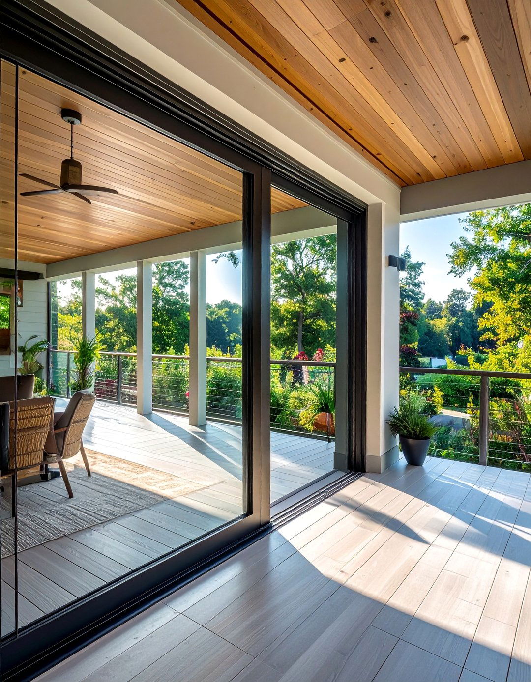 Sliding Glass Wall System - 40 Glass Porch Design Ideas to Brighten Your Home