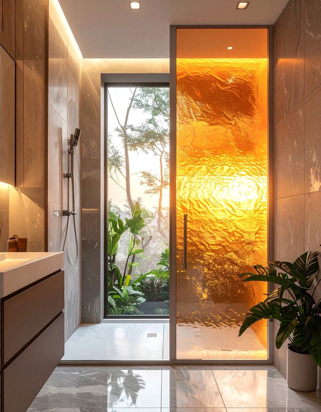 Sliding Window Practicality - 30 Shower Window Ideas to Brighten Up Your Bathroom